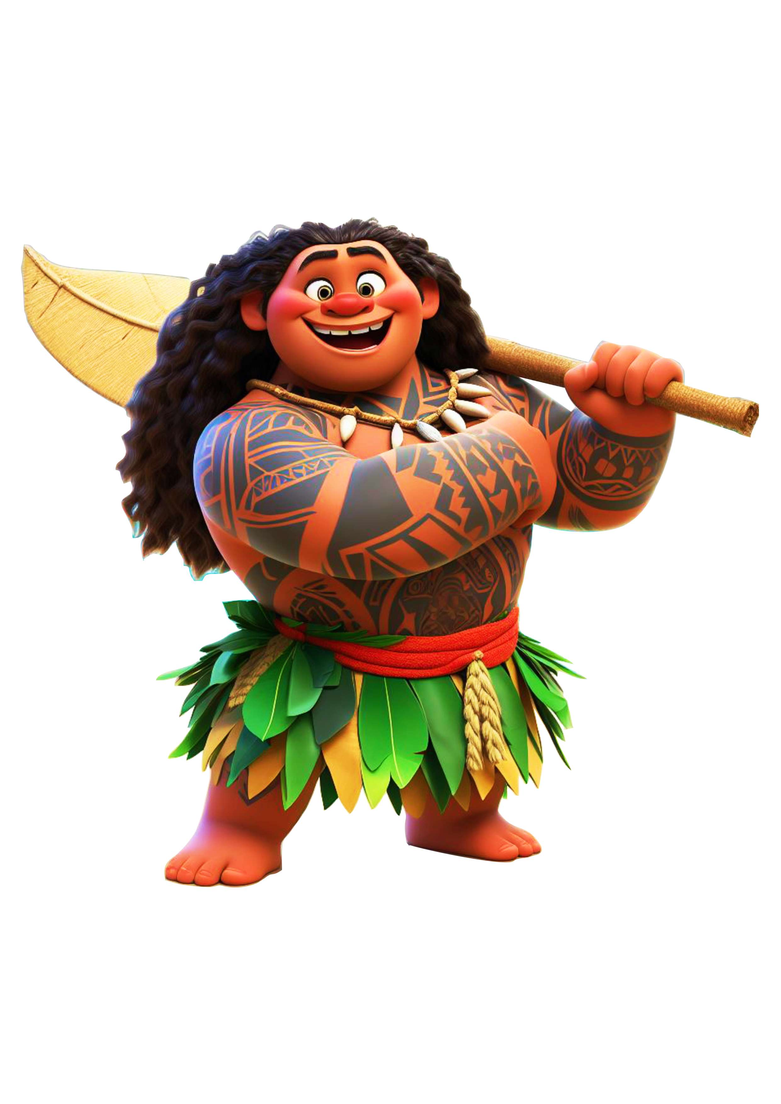 Maui personagem Disney Moana desenho infantil ilustração png