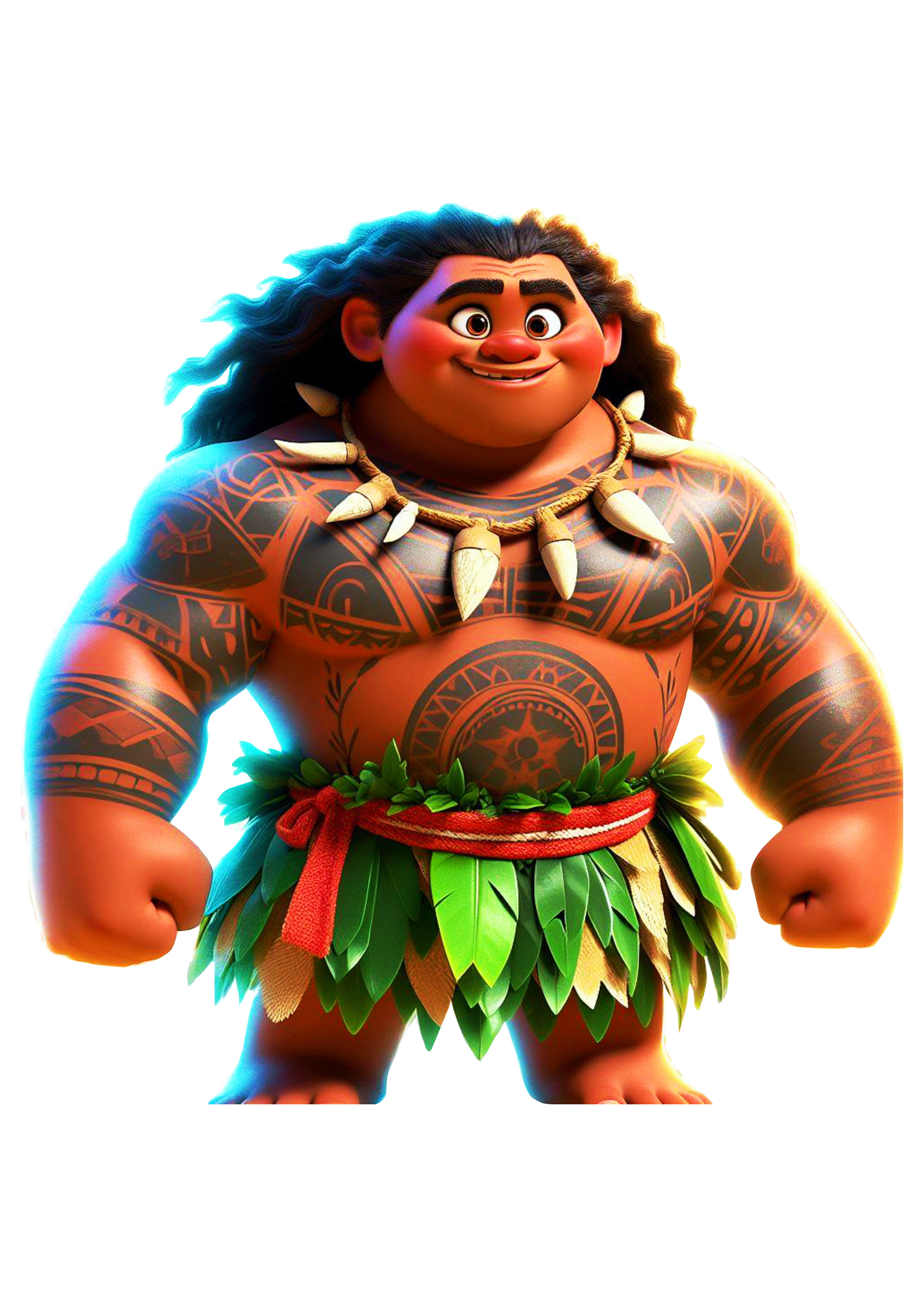 Maui personagem Disney Moana desenho infantil ilustração png clipart Havaí