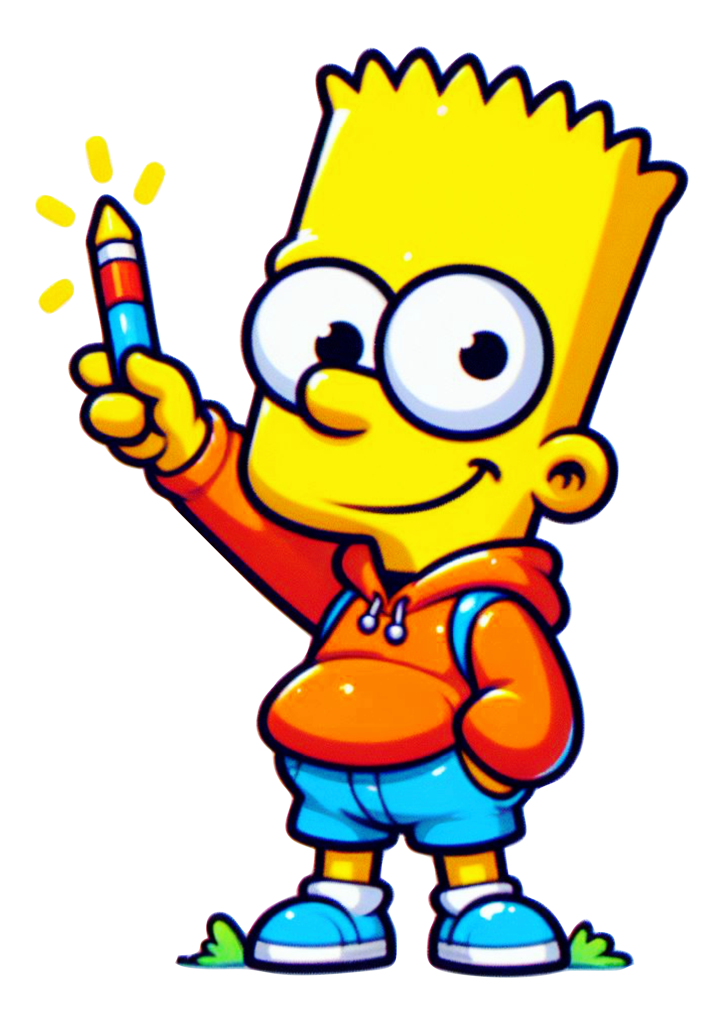 Bart Simpson feliz desenho infantil fox kids png
