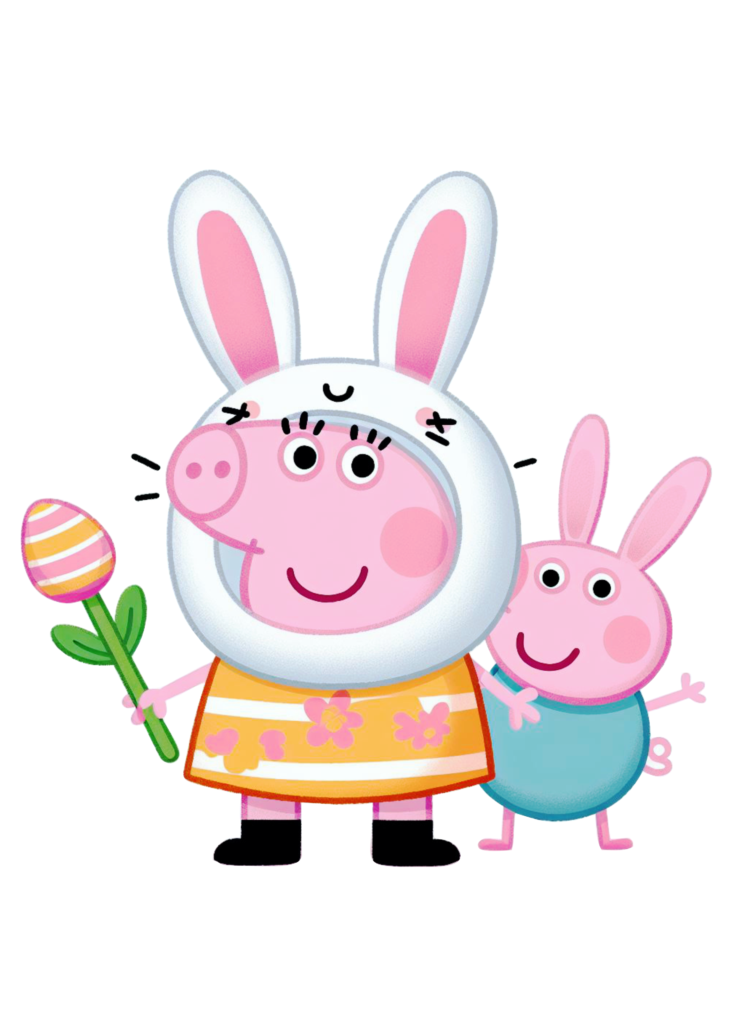 Peppa Pig personagens desenho infantil especial de páscoa clipart png