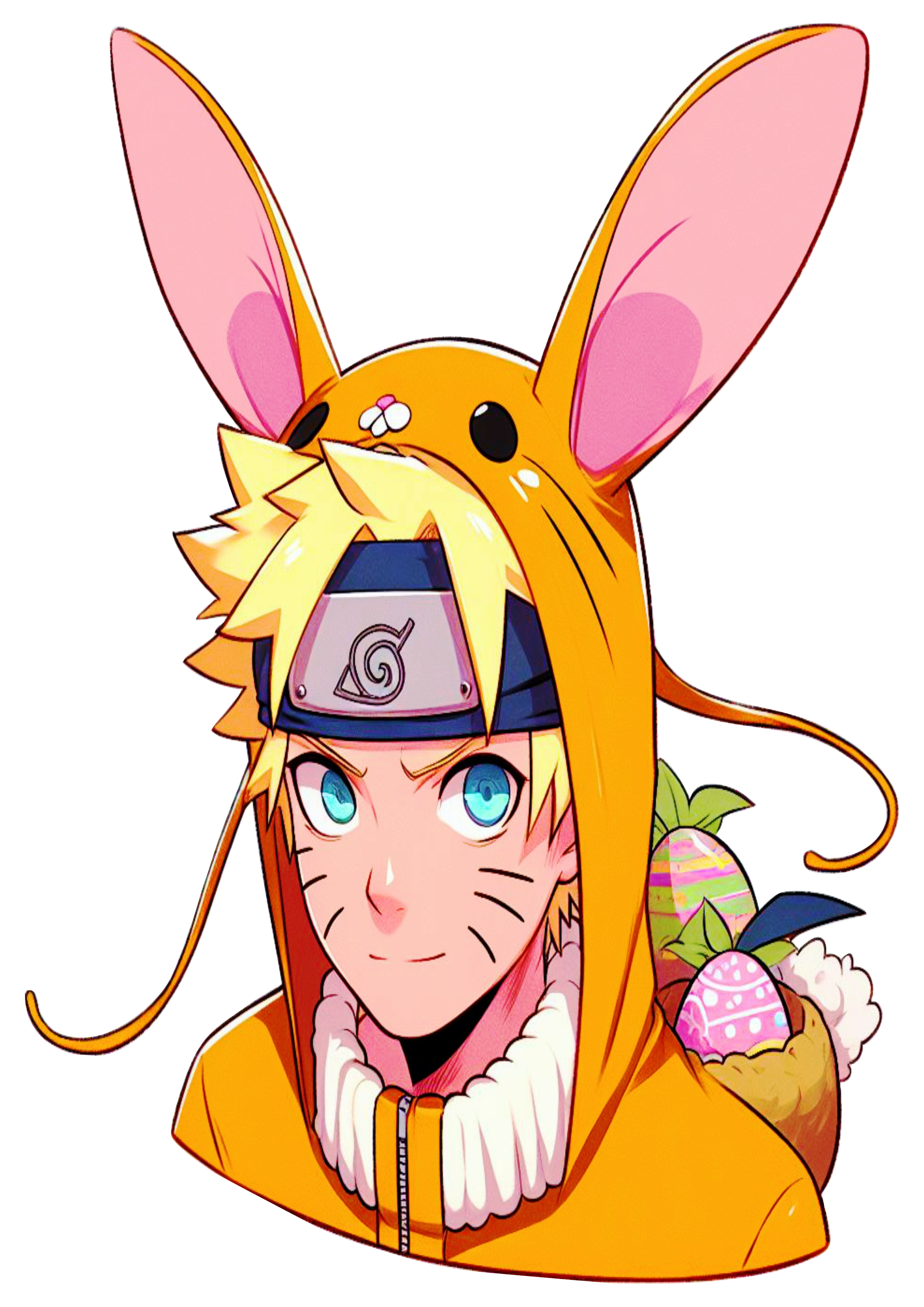 Naruto especial de páscoa orelha de coelhinho png