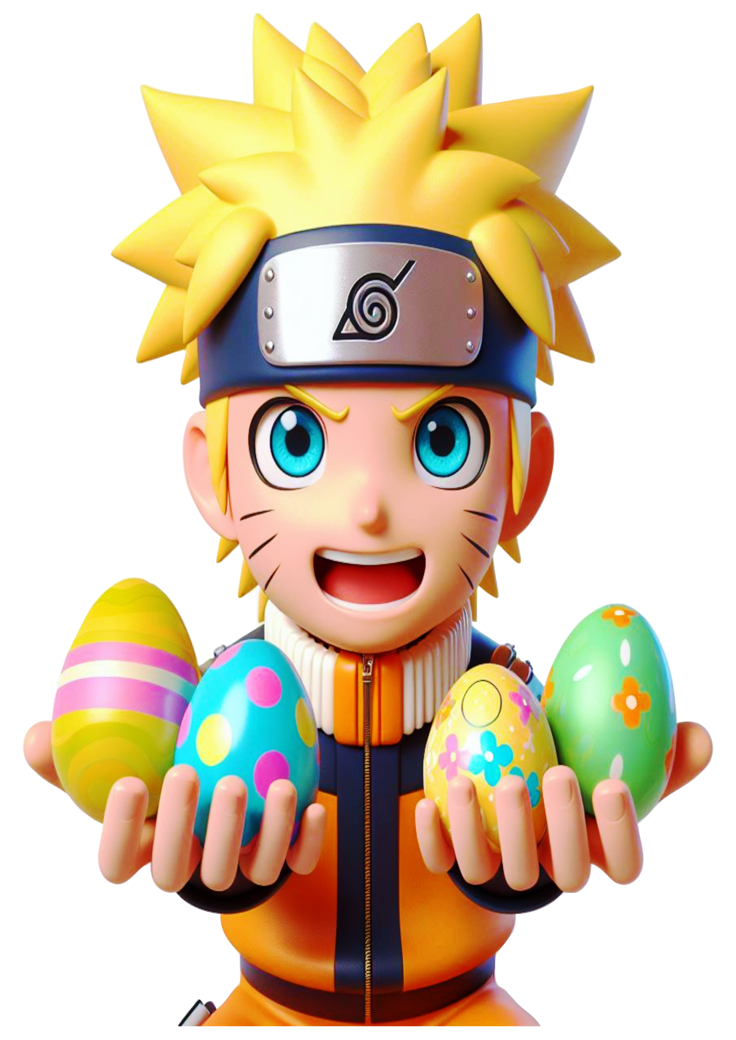 Naruto especial de páscoa ovos de chocolate png