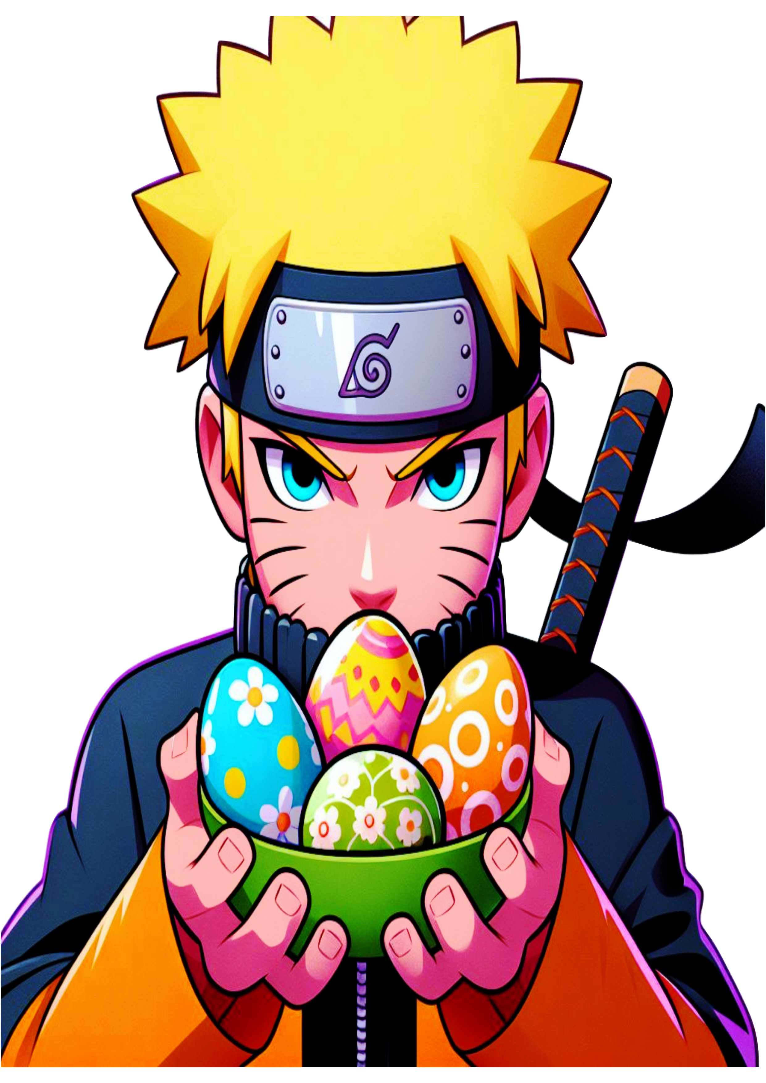 Naruto especial de páscoa ovos de chocolate anime png