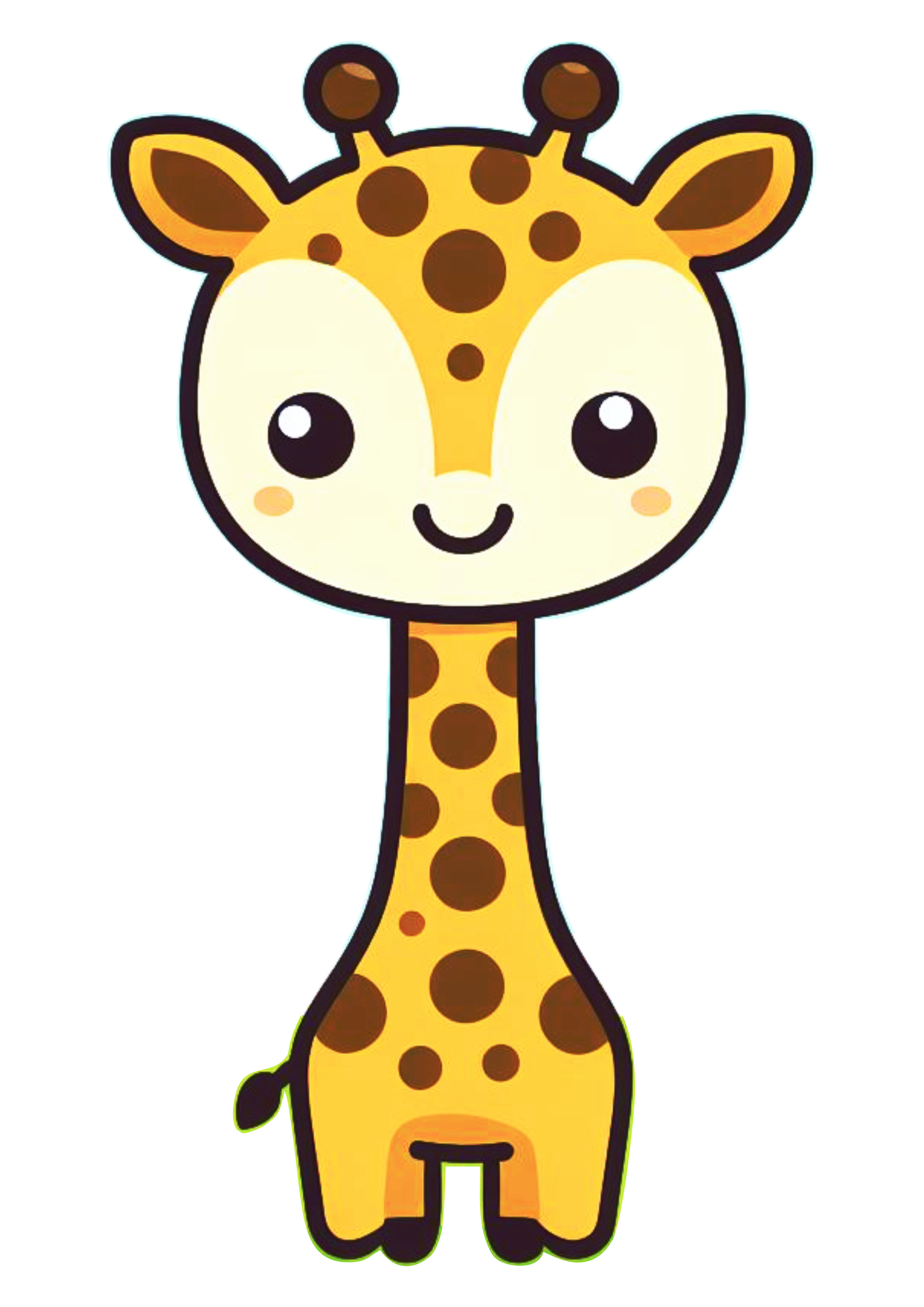 Girafa desenho infantil simples safari de animais png image design kids