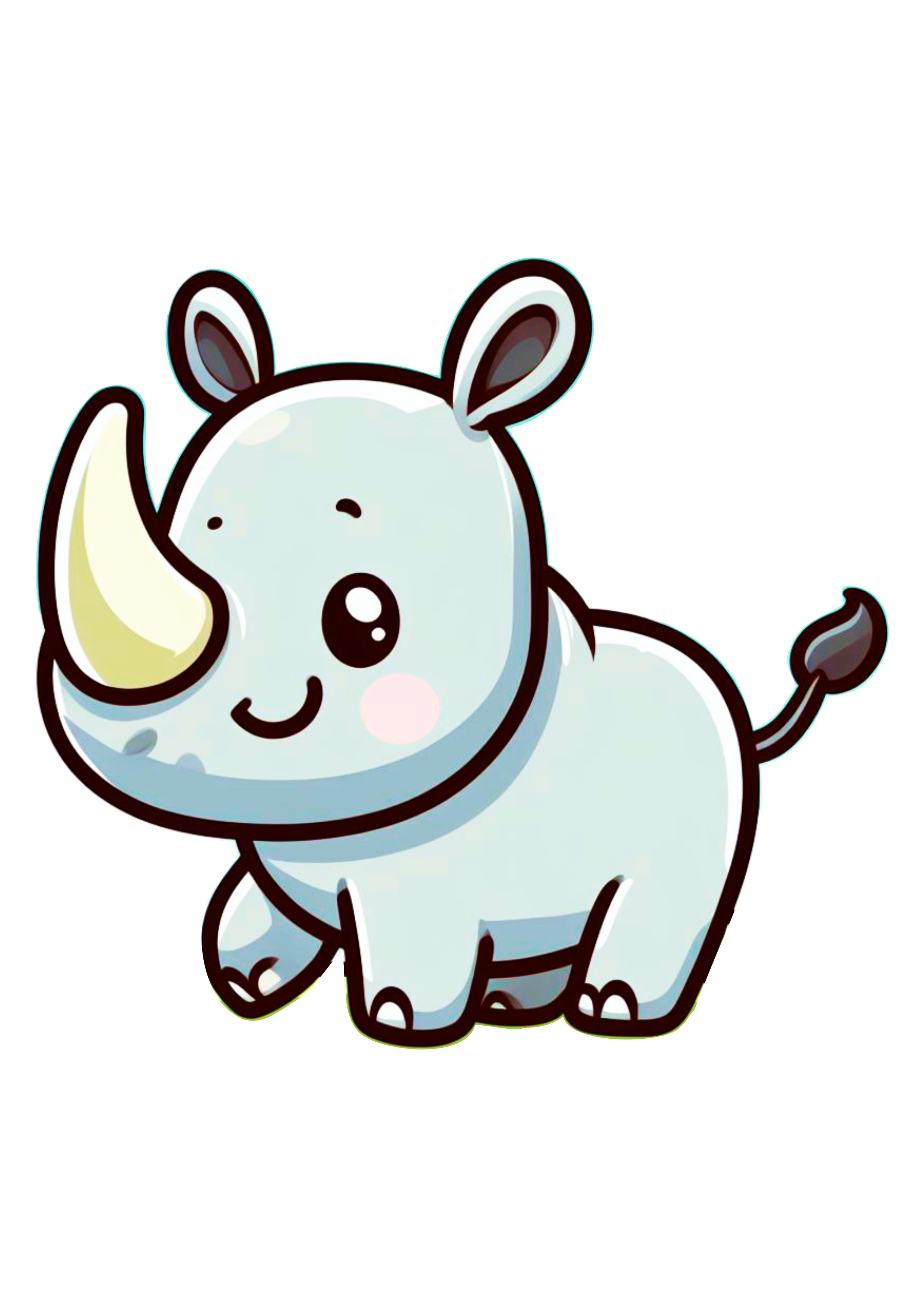 Rinoceronte desenho infantil png