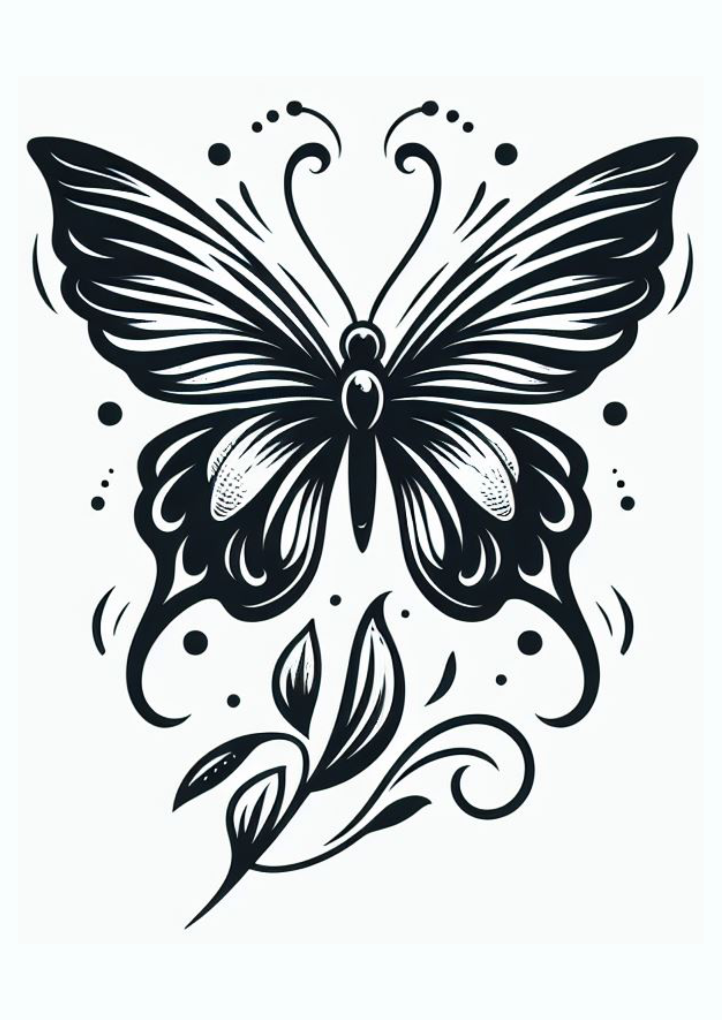 Desenho simples para tatuagem borboleta minimalista png