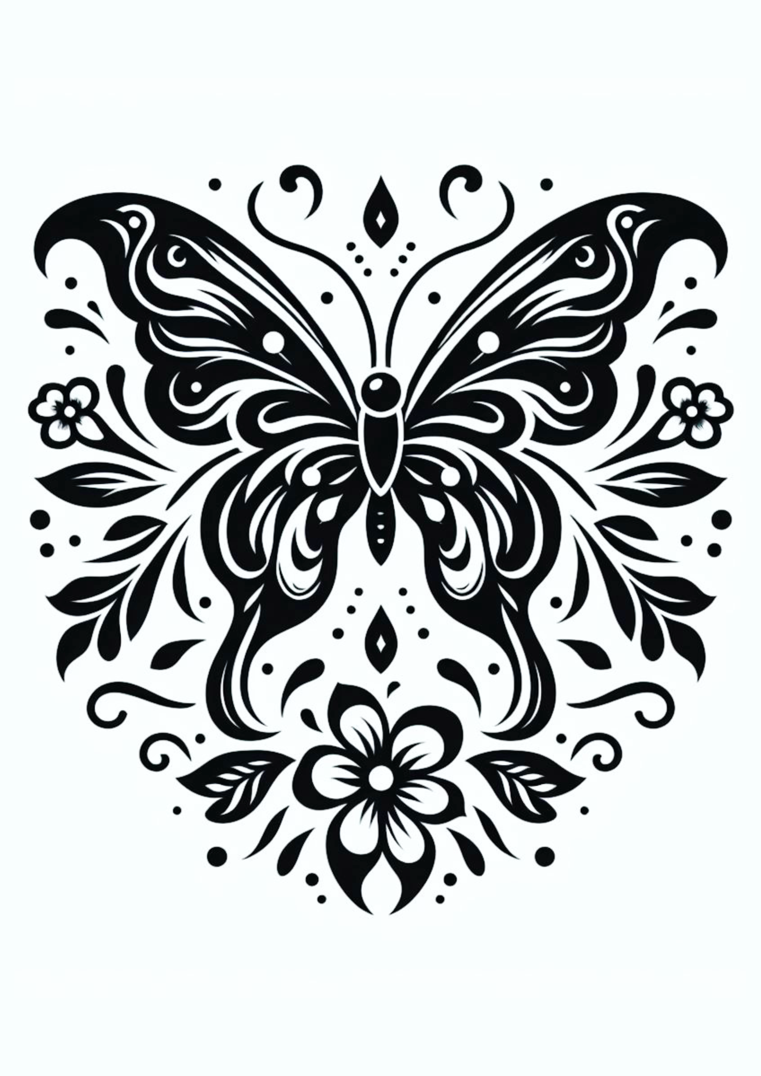 Desenho simples para tatuagem feminina borboleta minimalista png