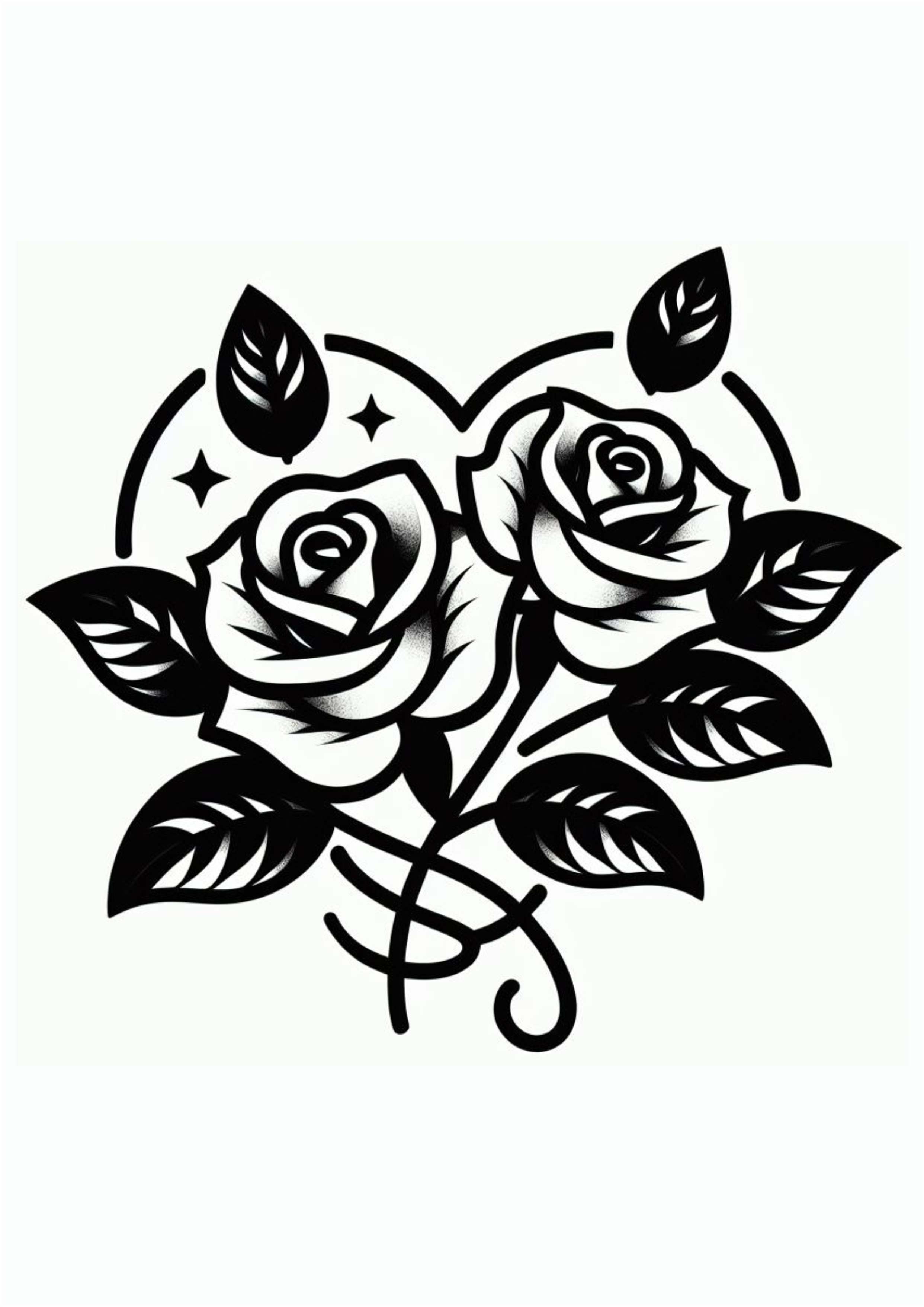 Desenho simples para tatuagem flores em forma de coração png image ilustração