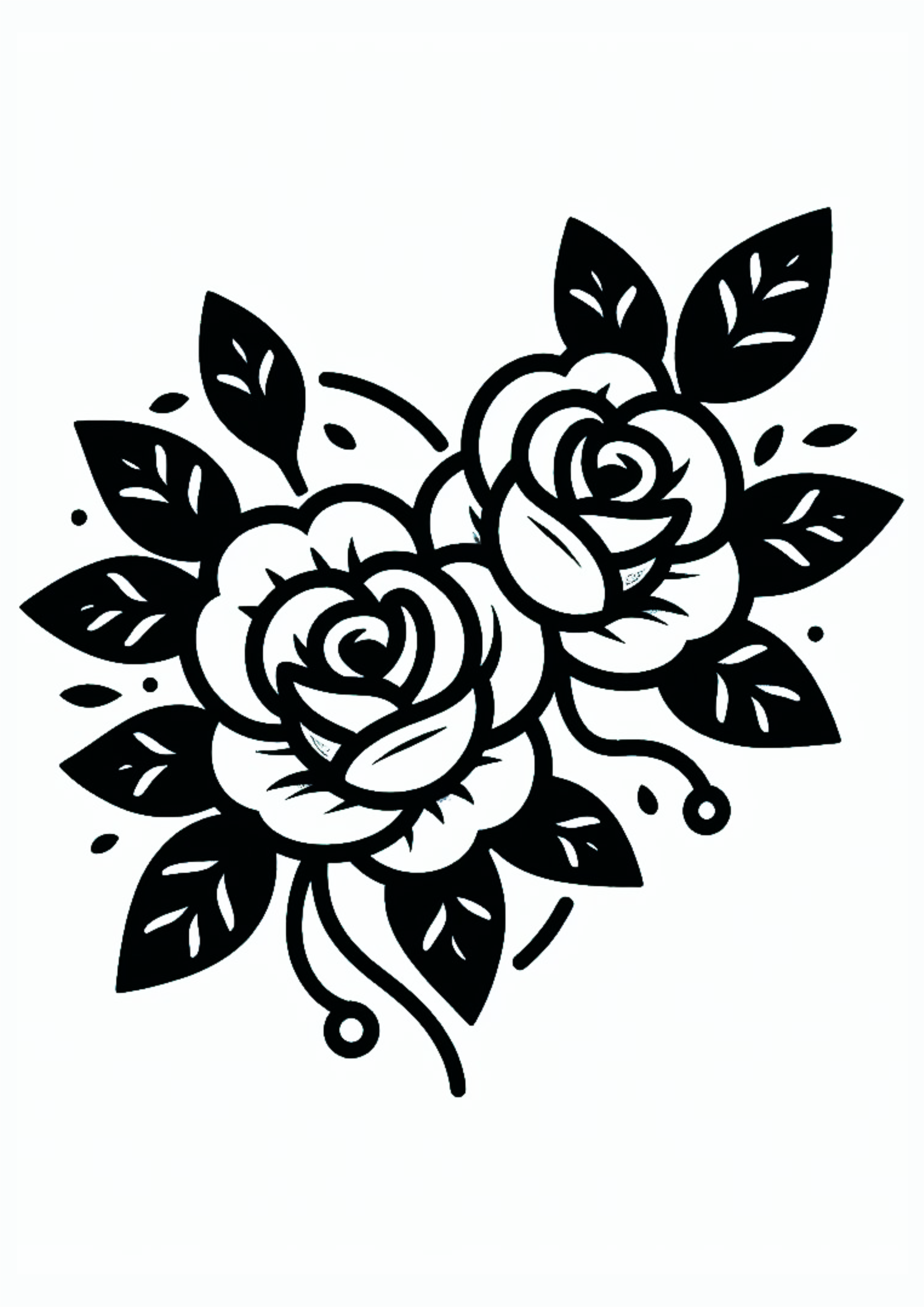 Flores em formato de coração desenho simples para tatuagem feminina arte conceitual rabisco png