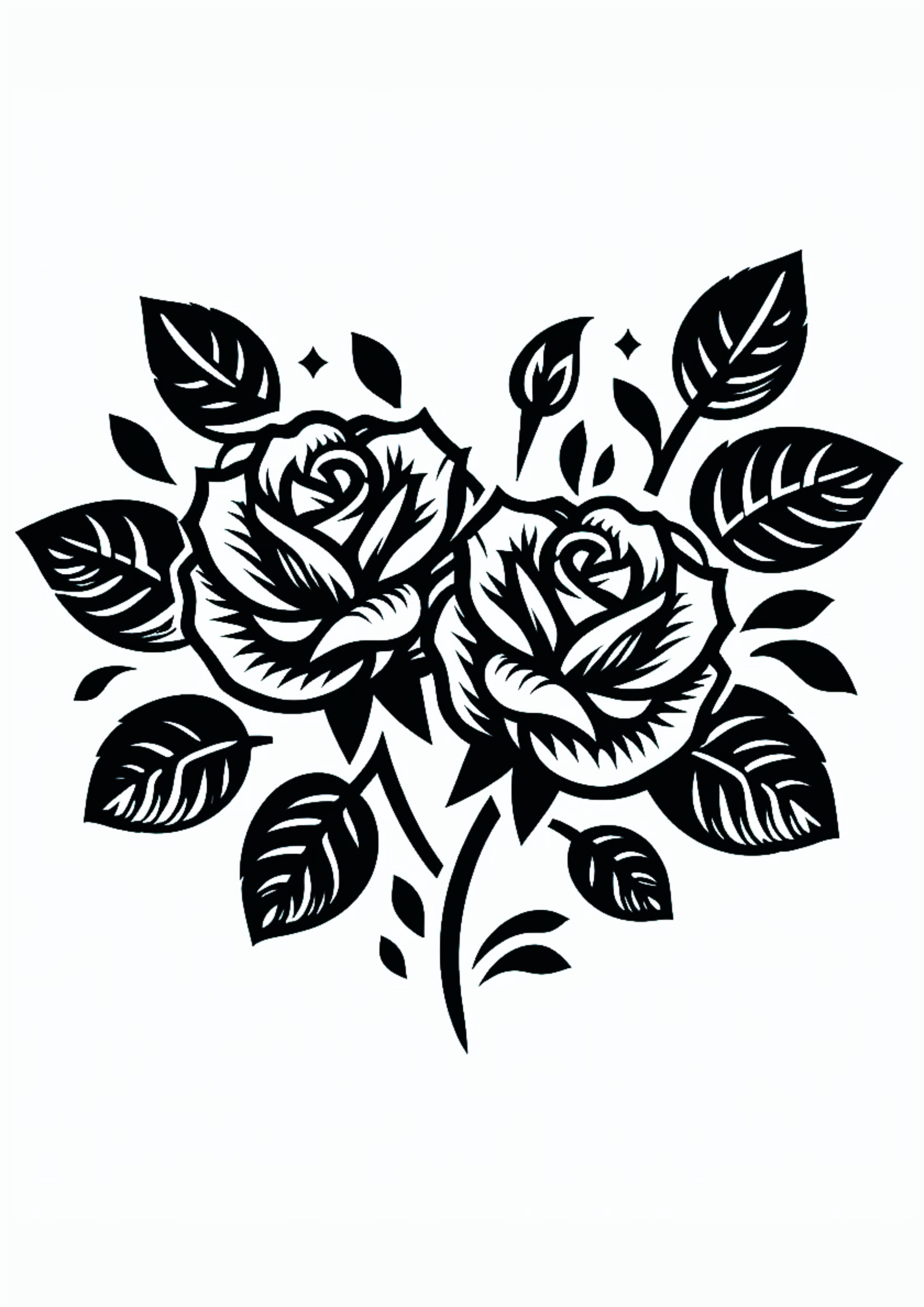 Flores e folhas desenho simples para tatuagem feminina minimalista tatoo png