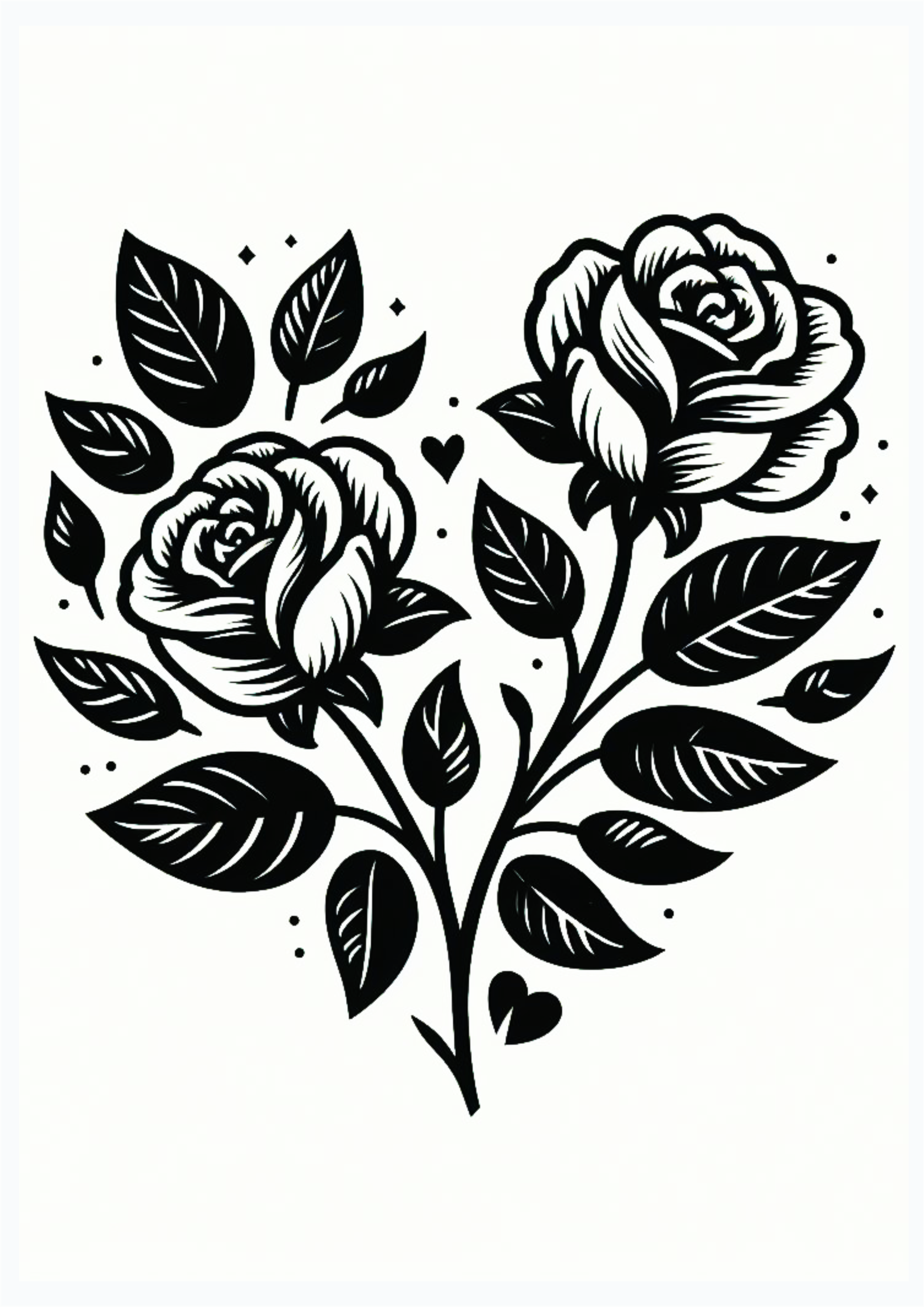 Flores e folhas desenho simples para tatuagem feminina minimalista tatoo rosa png