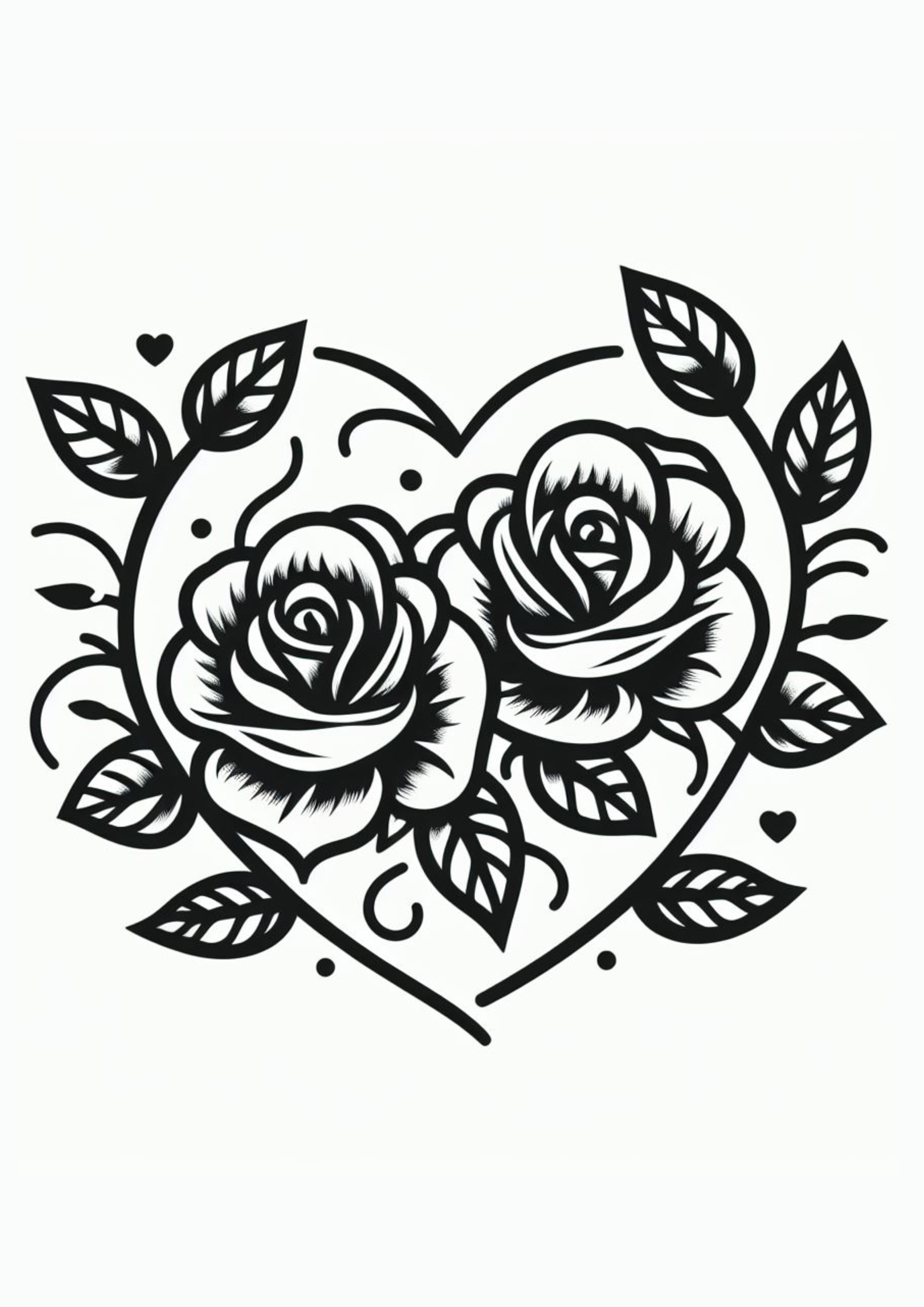 Flores e folhas desenho simples para tatuagem feminina minimalista tatoo simple design coração png