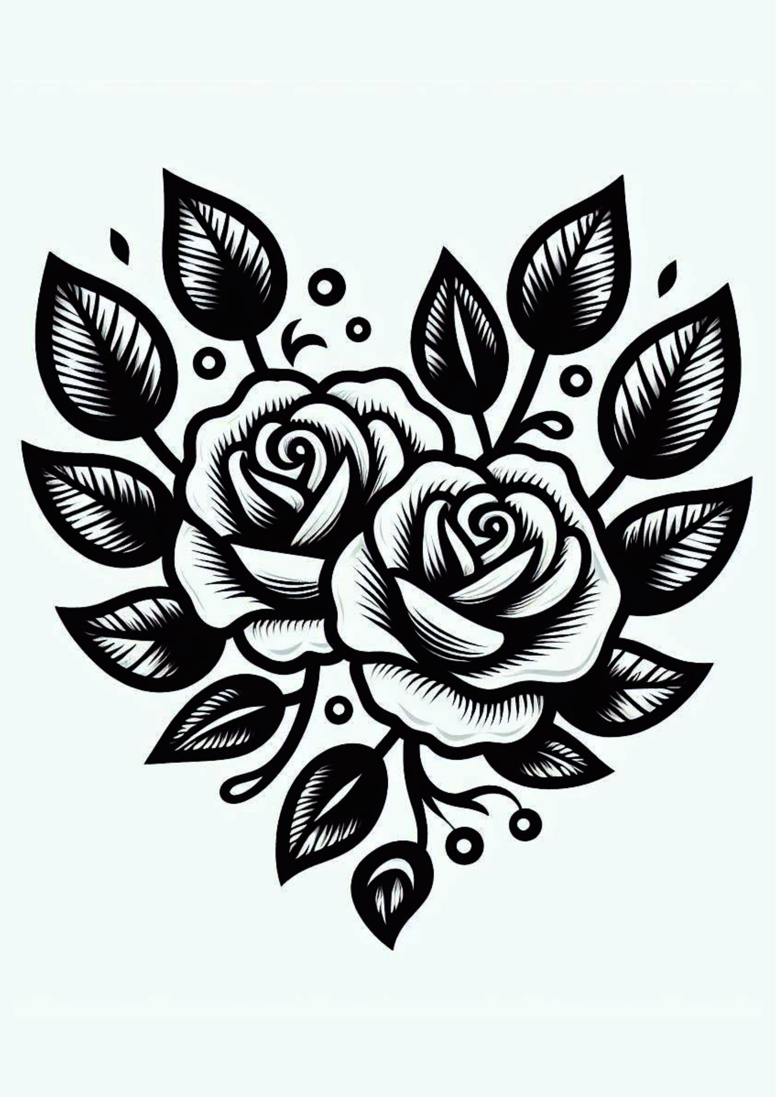 Flor tatuagem minimalista desenho simples artes gráficas png