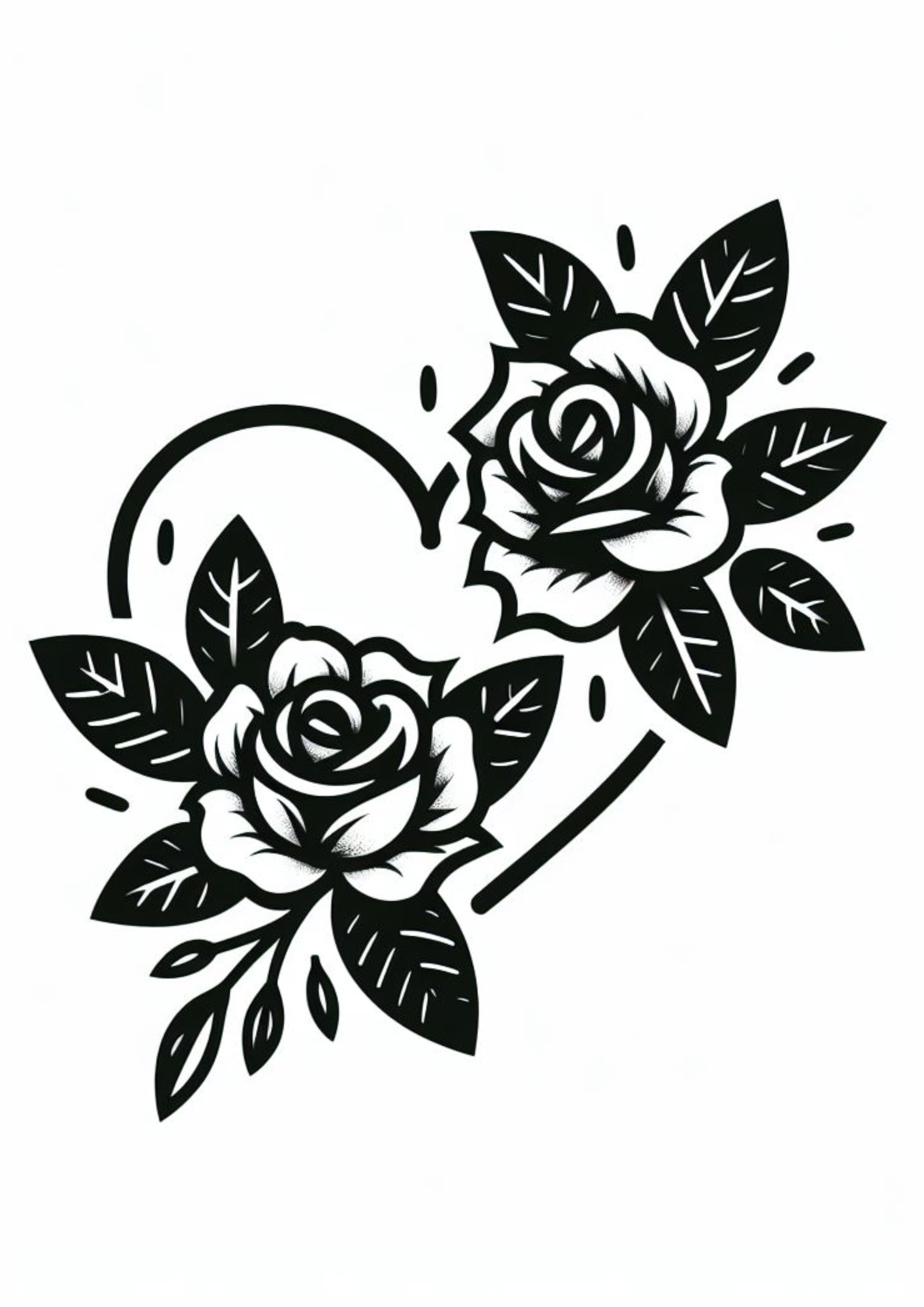 Flor tatuagem minimalista desenho simples artes gráficas design png