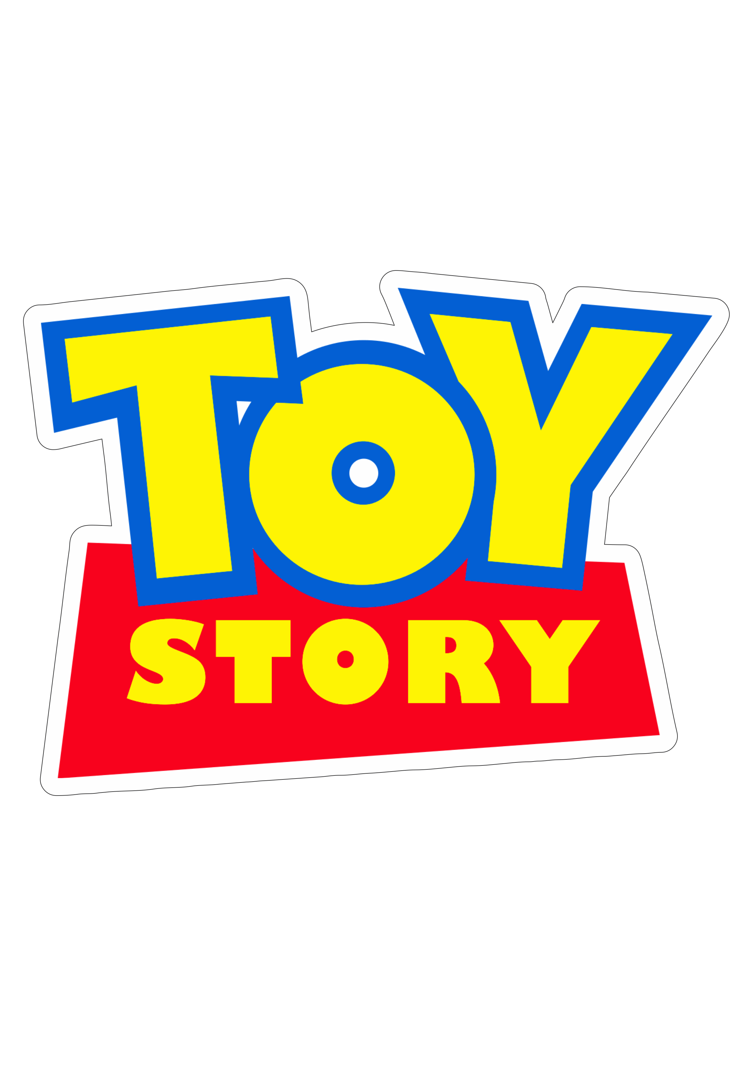 Toy Story filme infantil Disney logomarca símbolo com contorno png