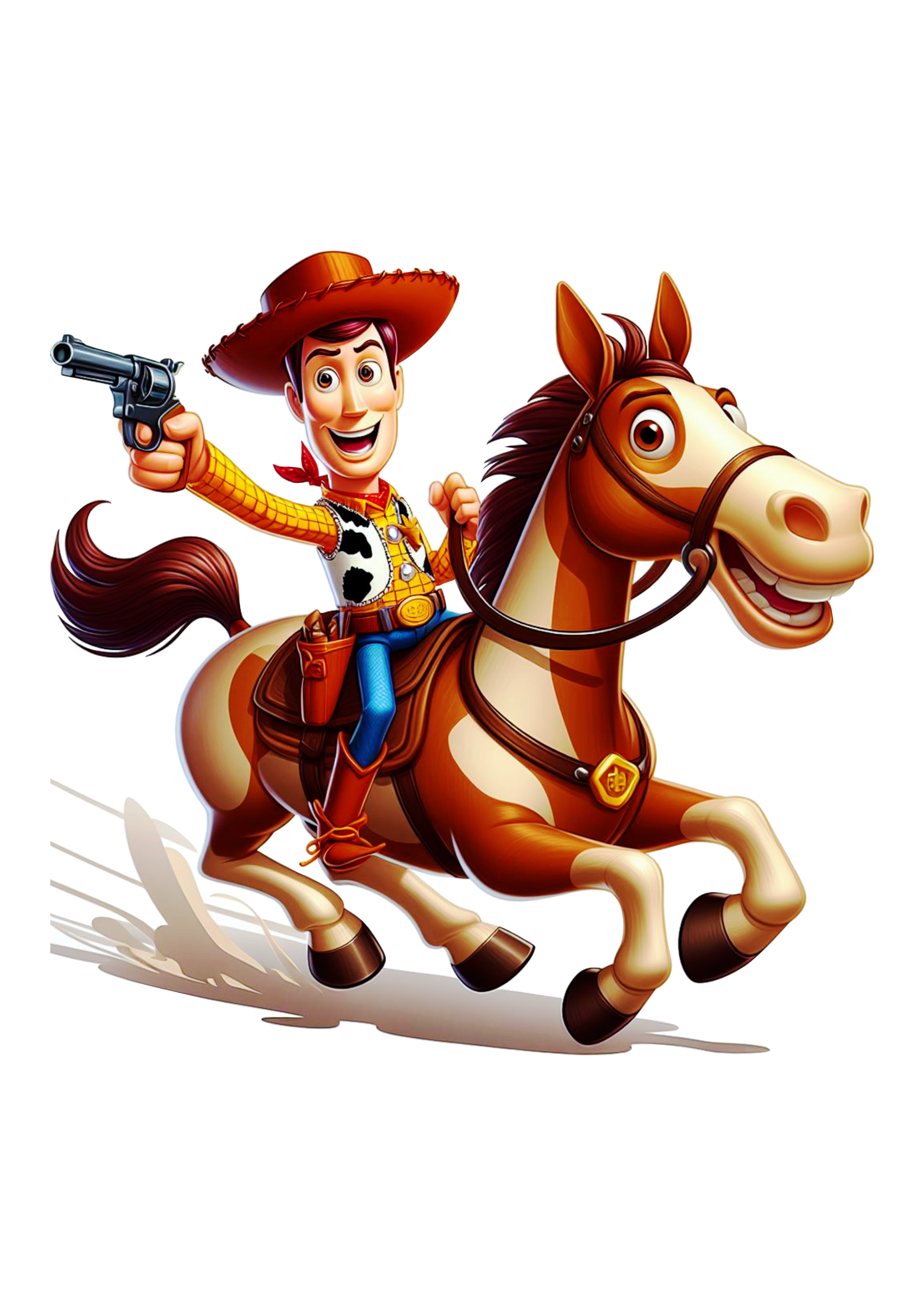 Xerife Woody montado no cavalo Toy Story animação infantil Disney png image