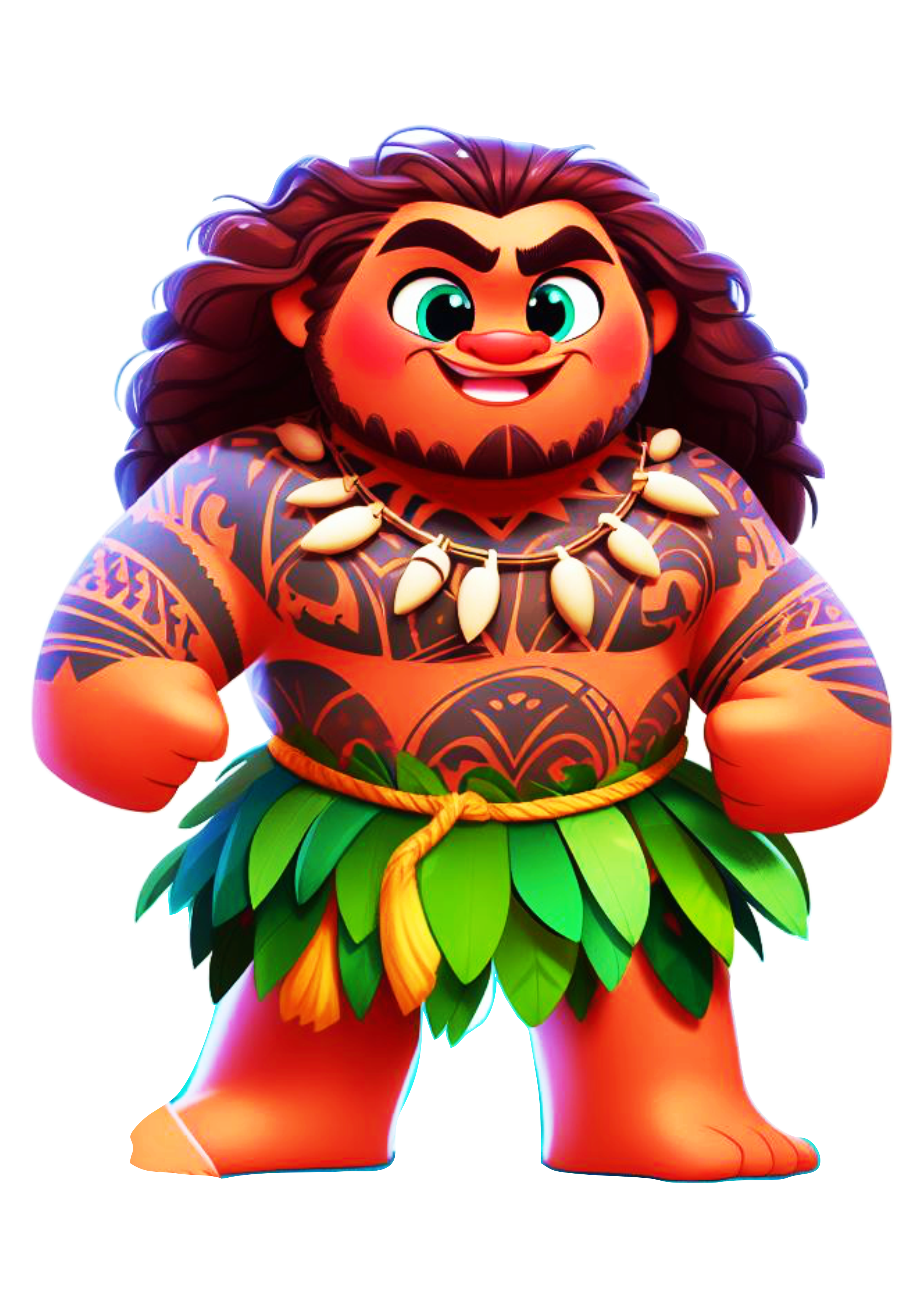 Maui personagem Moana fundo transparente png