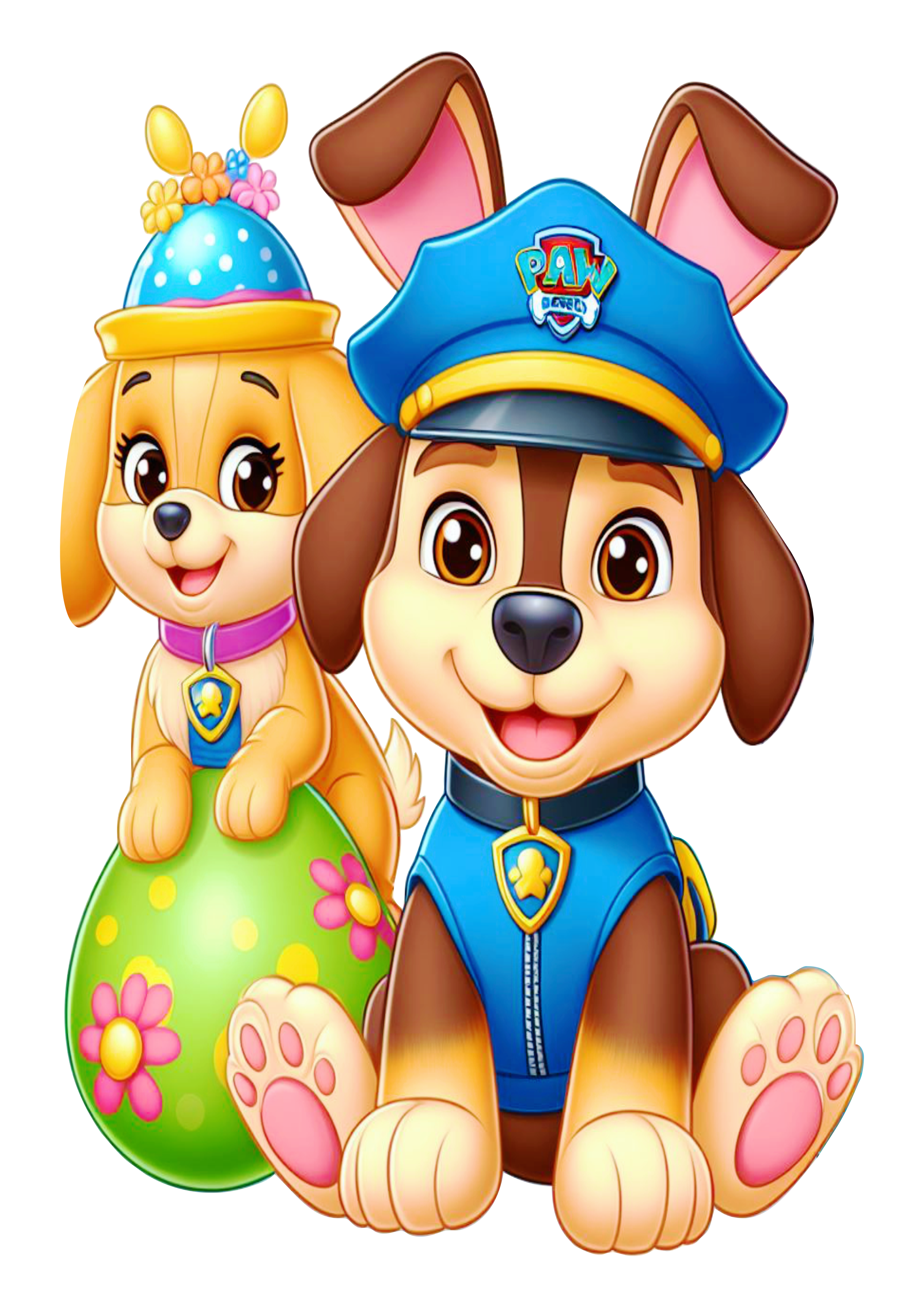 Feliz páscoa patrulha canina happy easter paw patrol cachorrinho png
