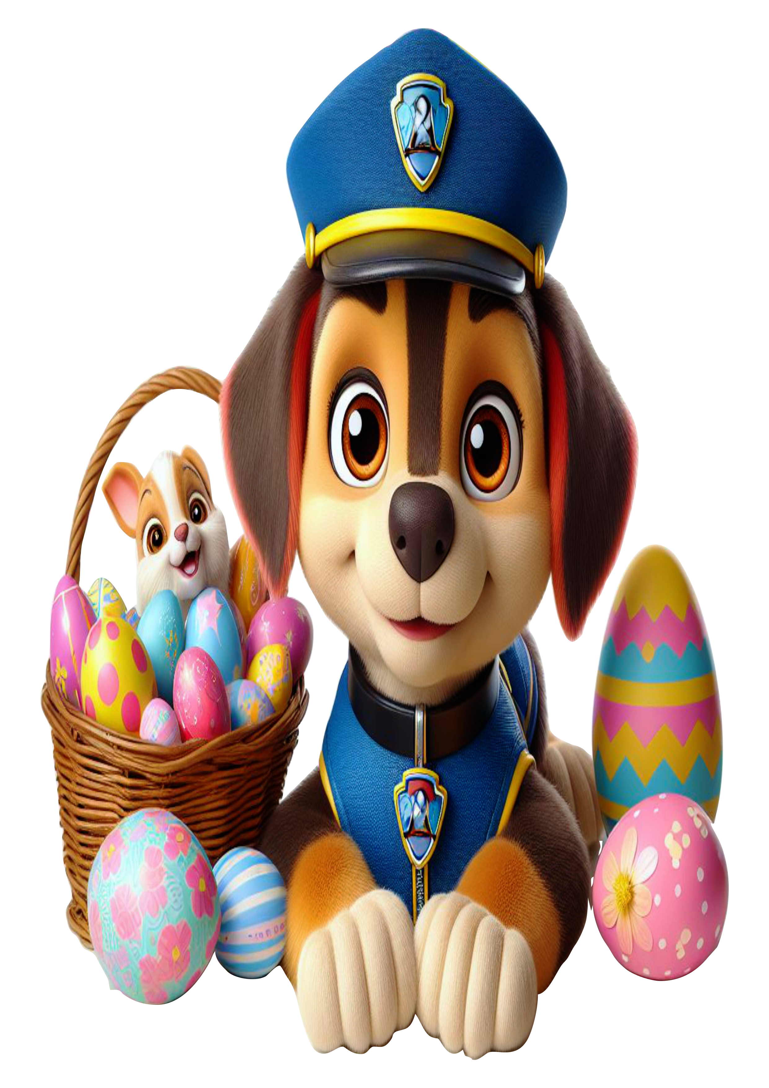 Feliz páscoa patrulha canina happy easter paw patrol cachorrinho ovos de chocolate animação png