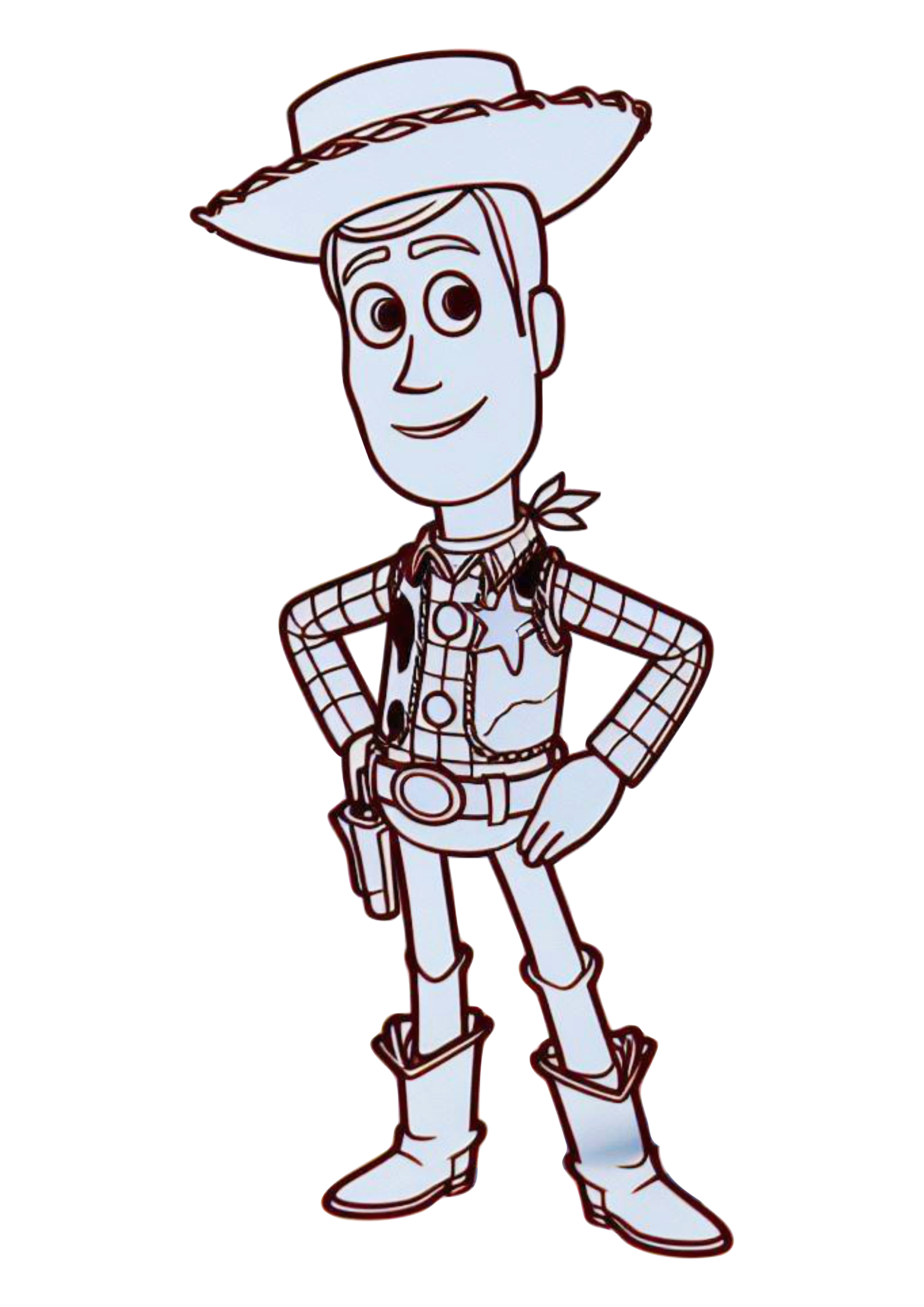 Toy Story Xerife Woody boneco brinquedo desenho para colorir png