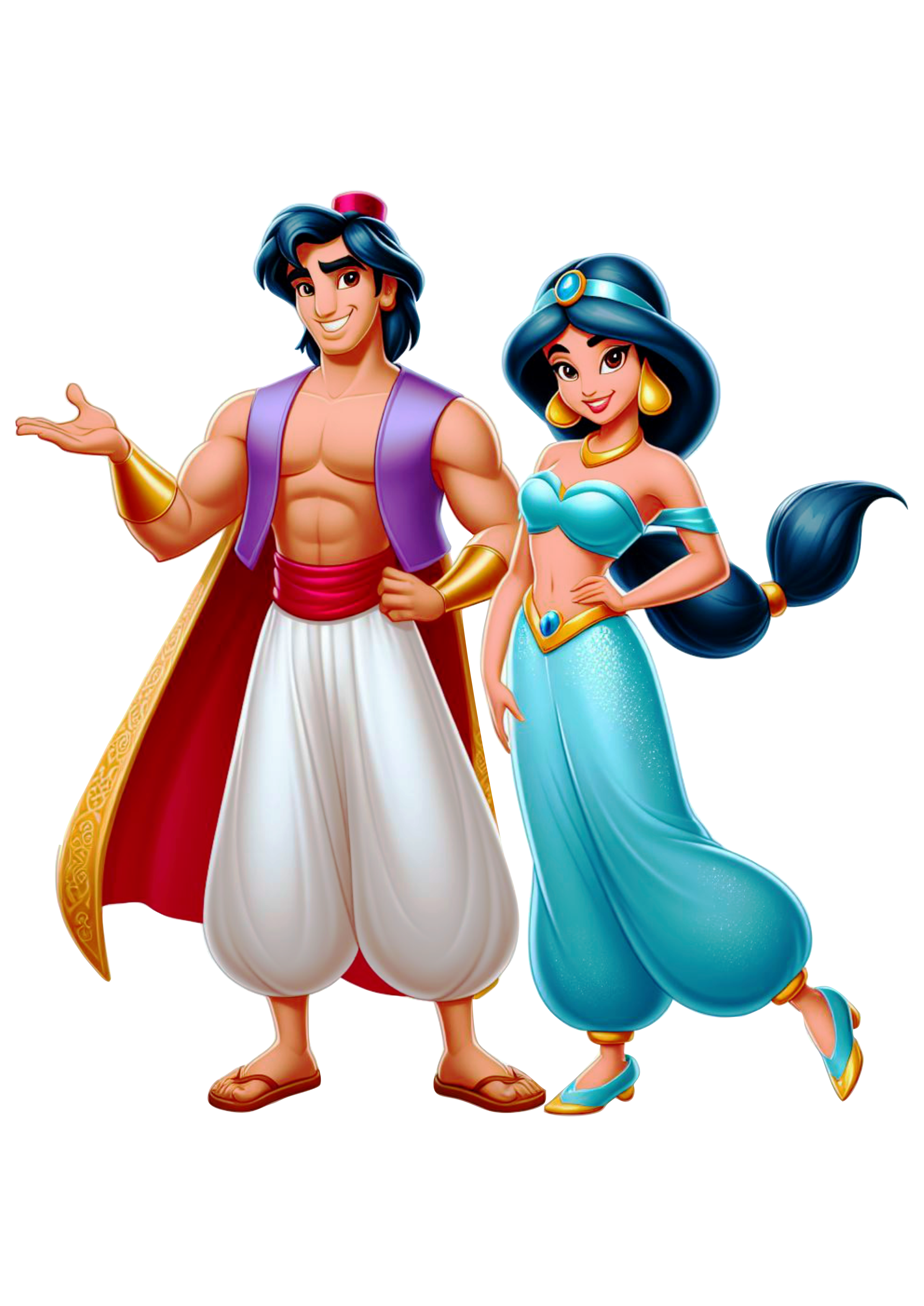 Aladdin e princesa Jasmine png