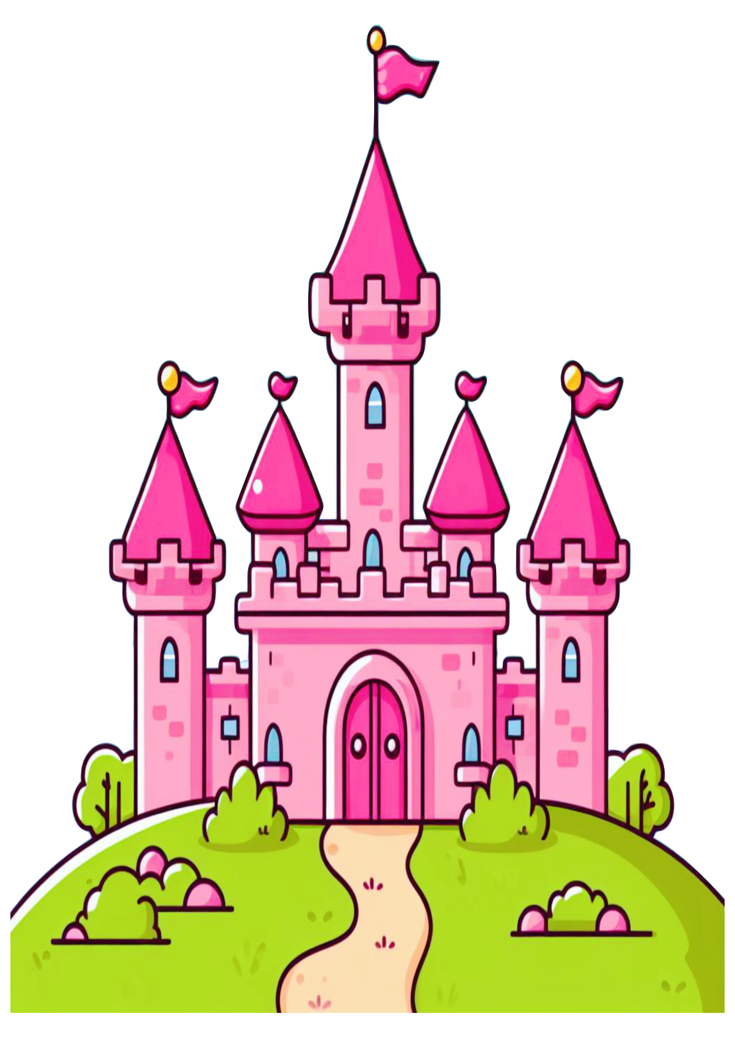 Castelo rosa png