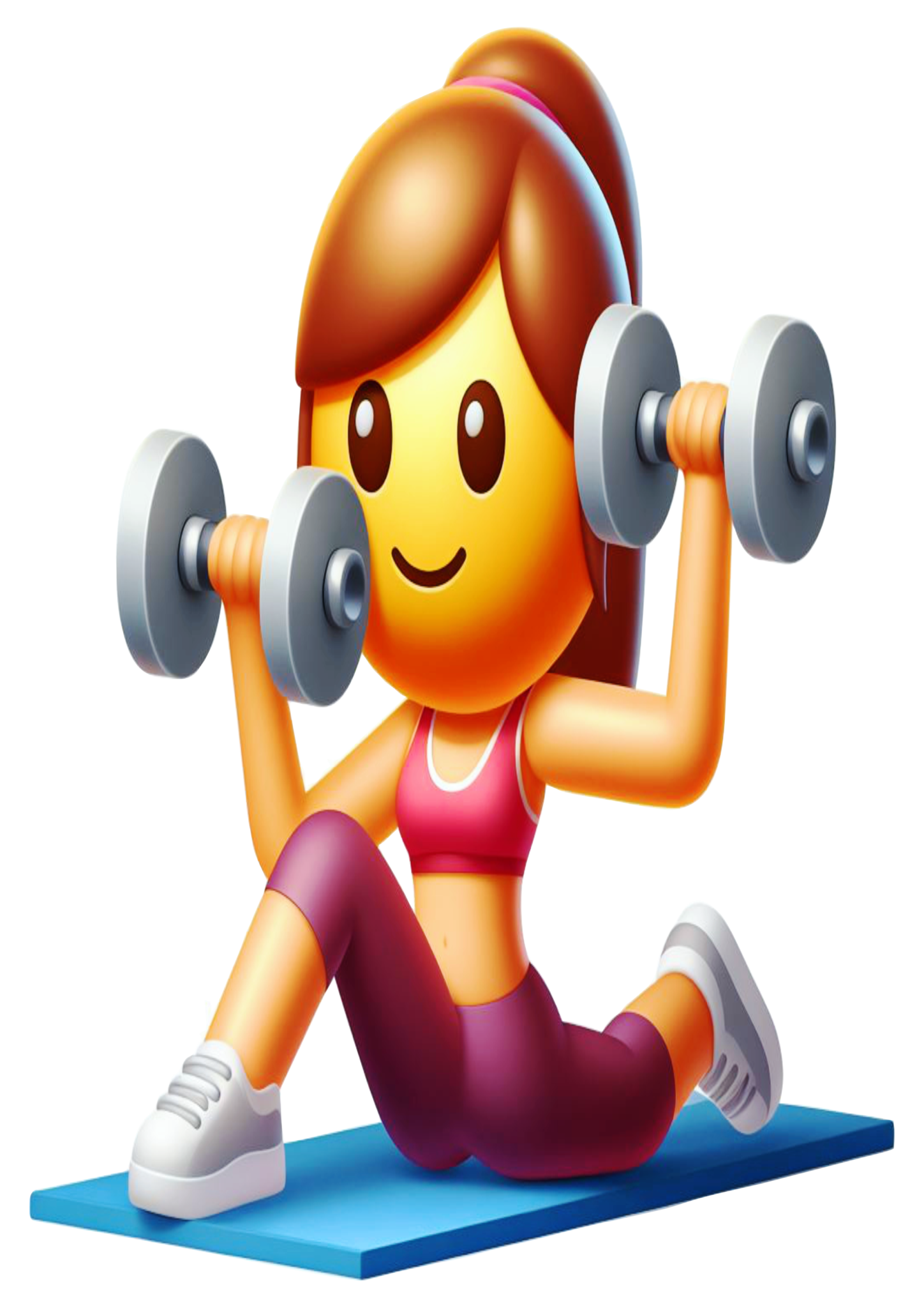 Figurinhas engraçadas musculação fitness emoji png