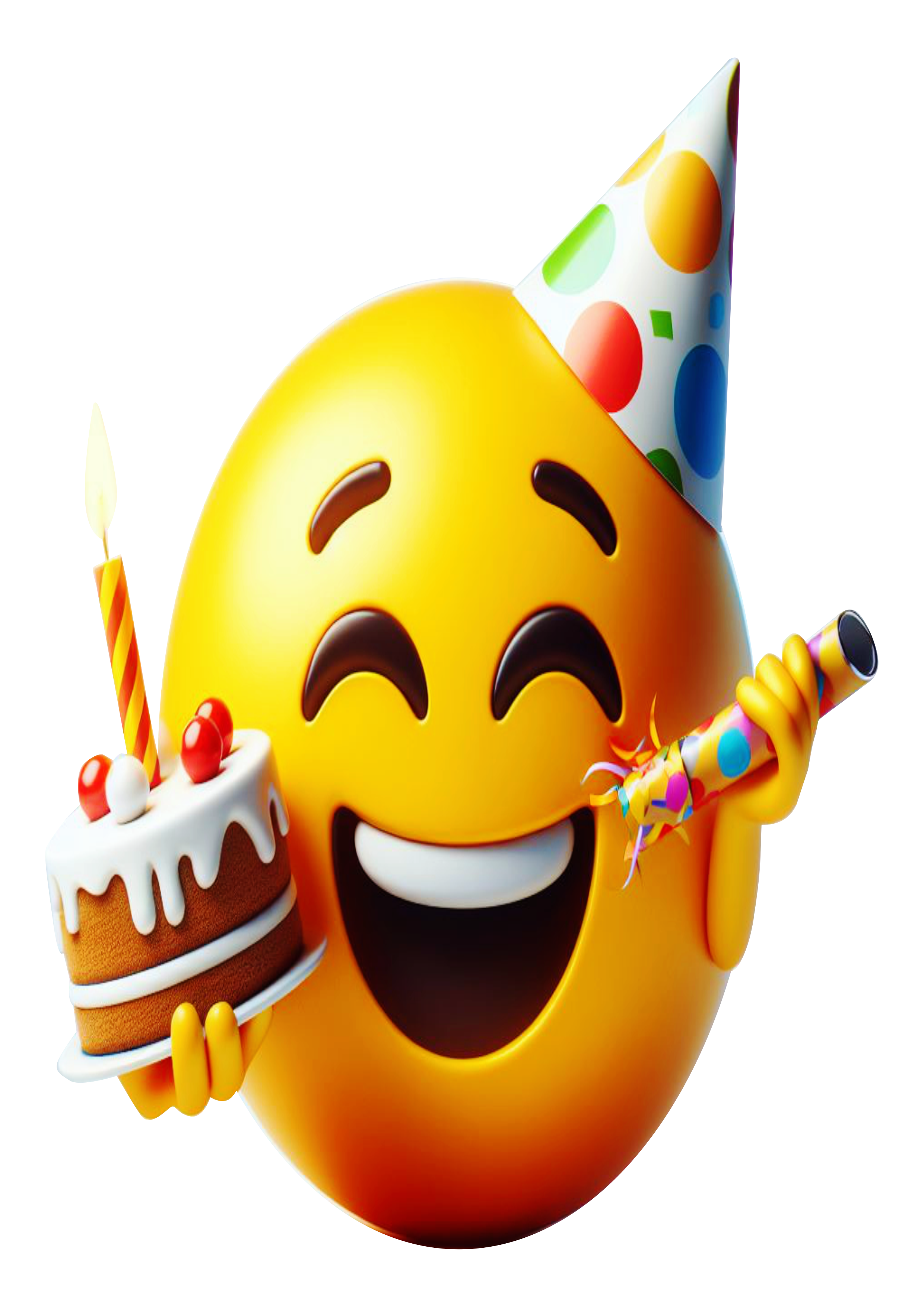 Feliz aniversário Emoji bolo png