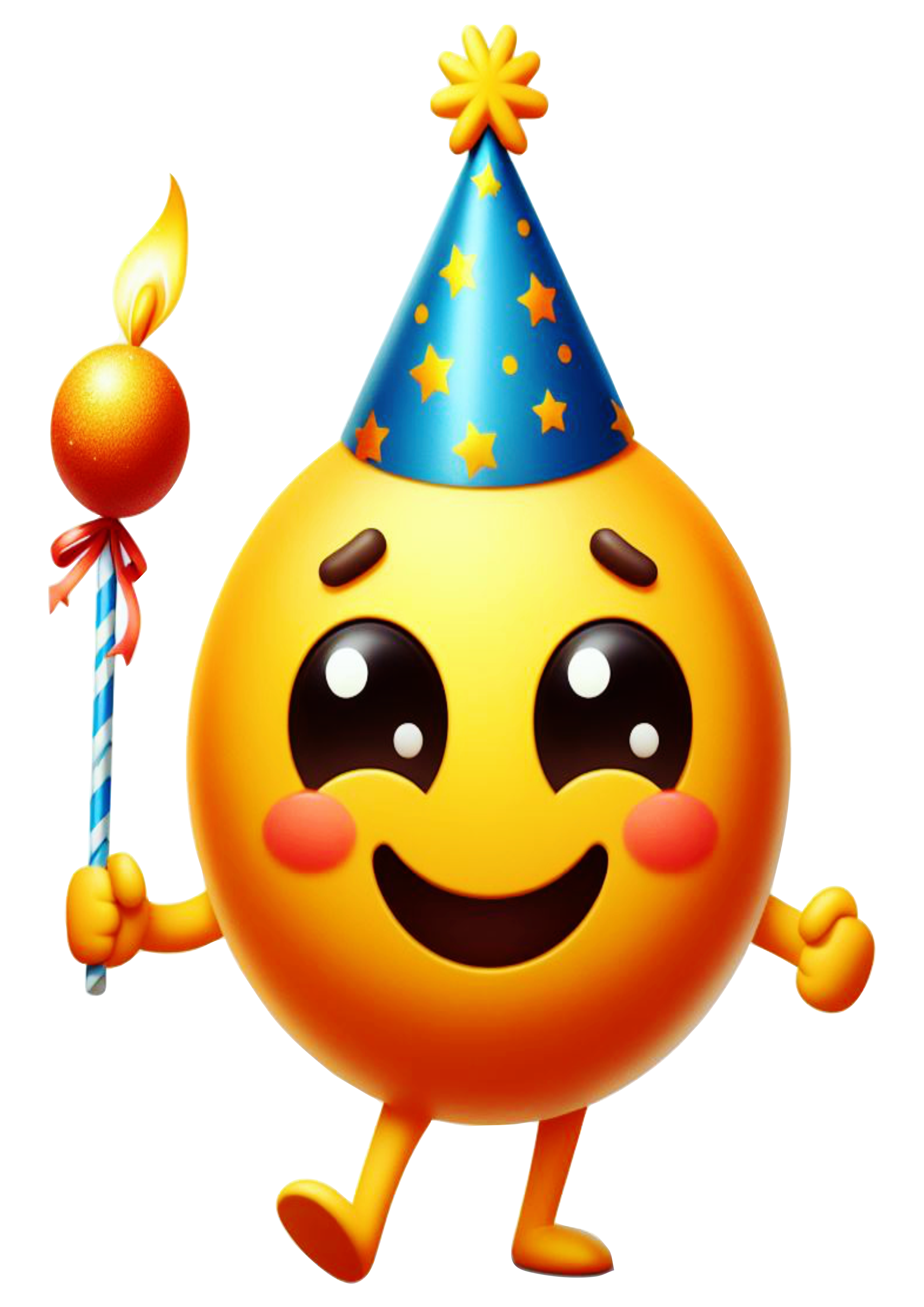 Feliz aniversário Emoji bolo parabéns figurinha engraçada whatsapp instagram facebook png