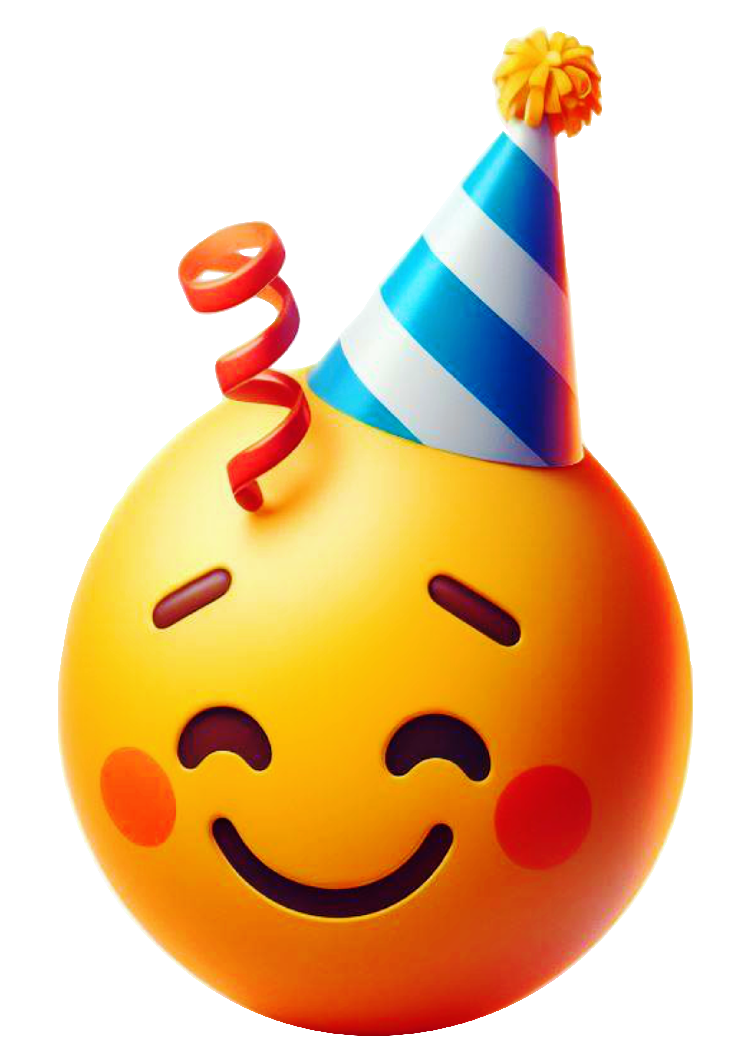 Feliz aniversário Emoji bolo parabéns figurinha engraçada whatsapp instagram facebook redes sociais artes gráficas ilustração grátis png