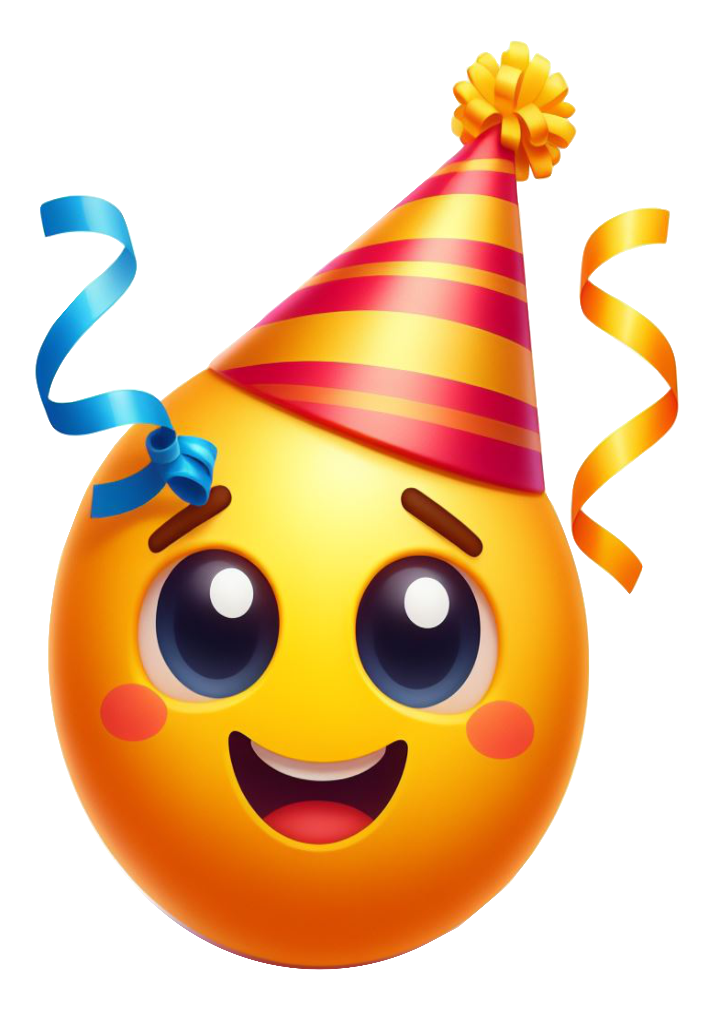 Feliz aniversário Emoji bolo parabéns figurinha engraçada whatsapp instagram facebook redes sociais artes gráficas ilustração free png