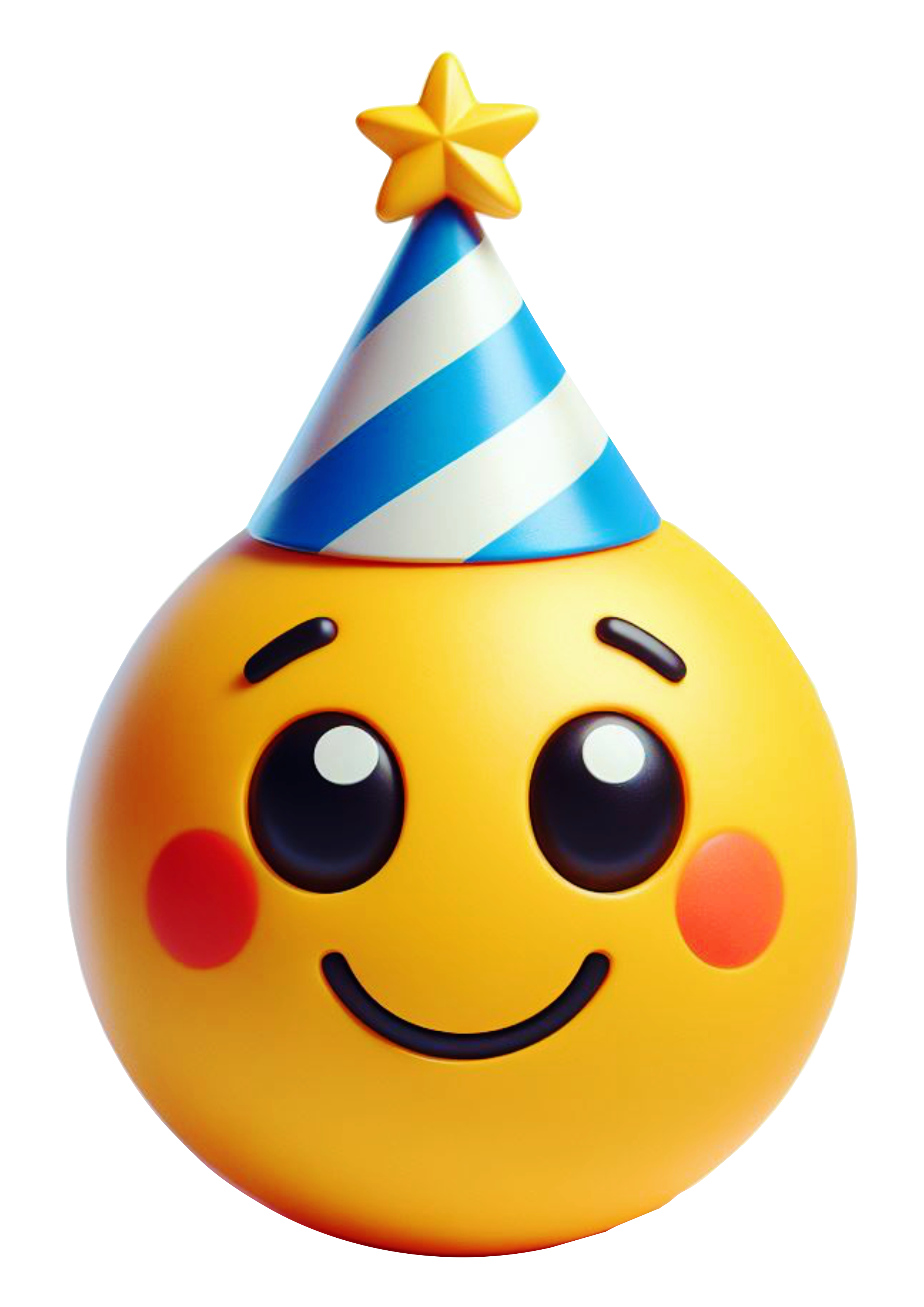 Emoji transparente aniversário png