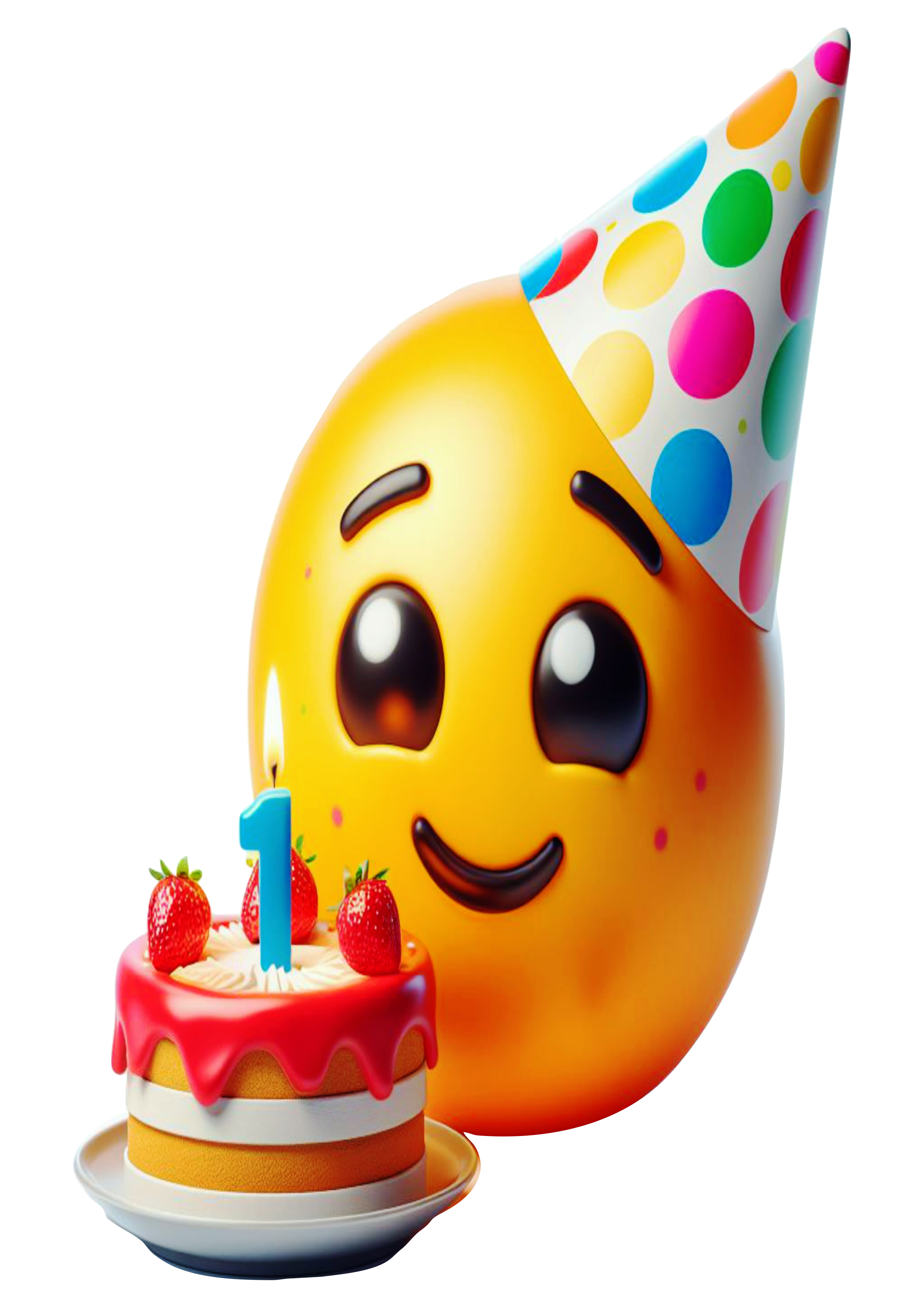 Emoji transparente aniversário comemoração festa png