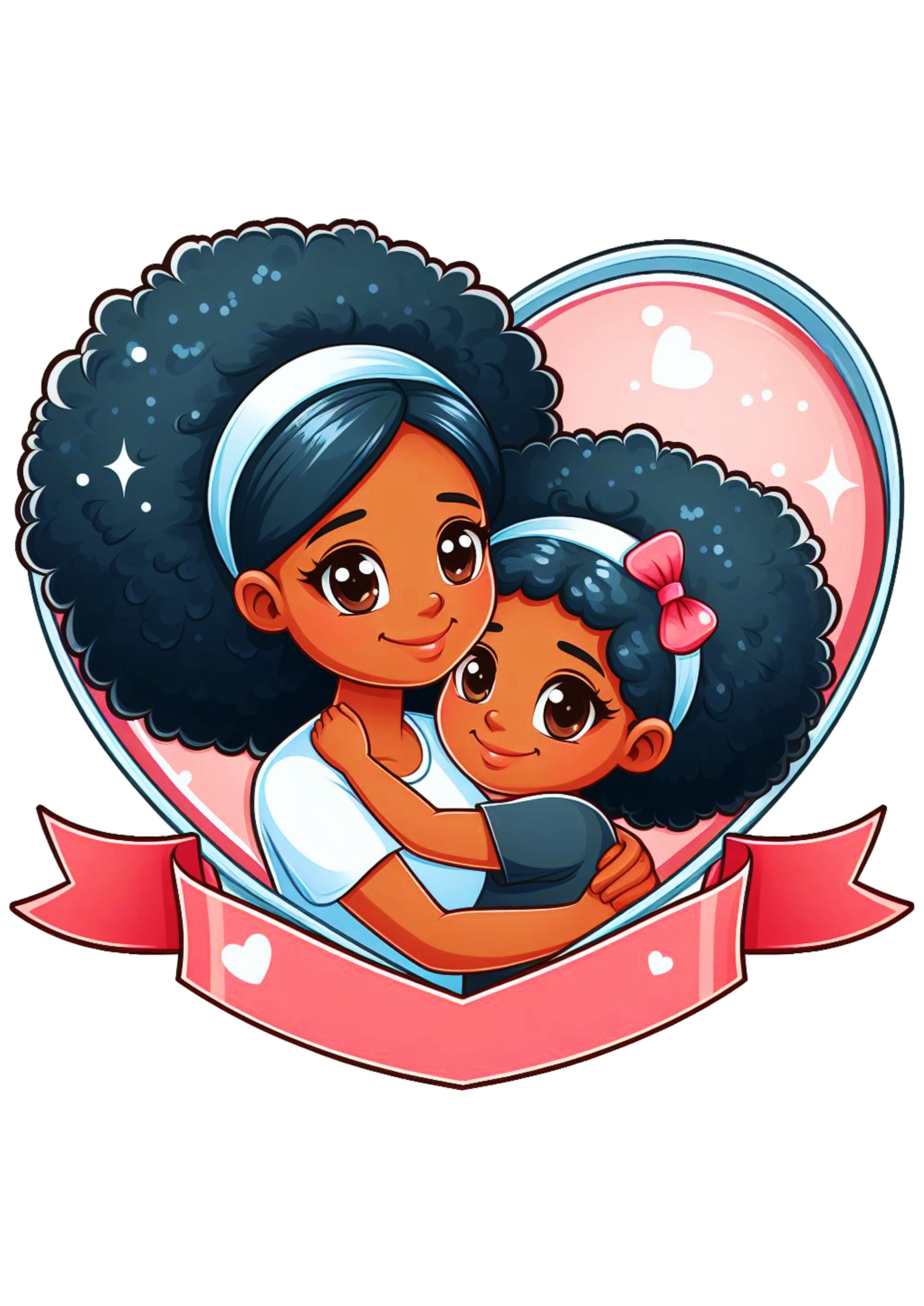 Dia das mães amor desenho infantil fundo transparente coração vetor png