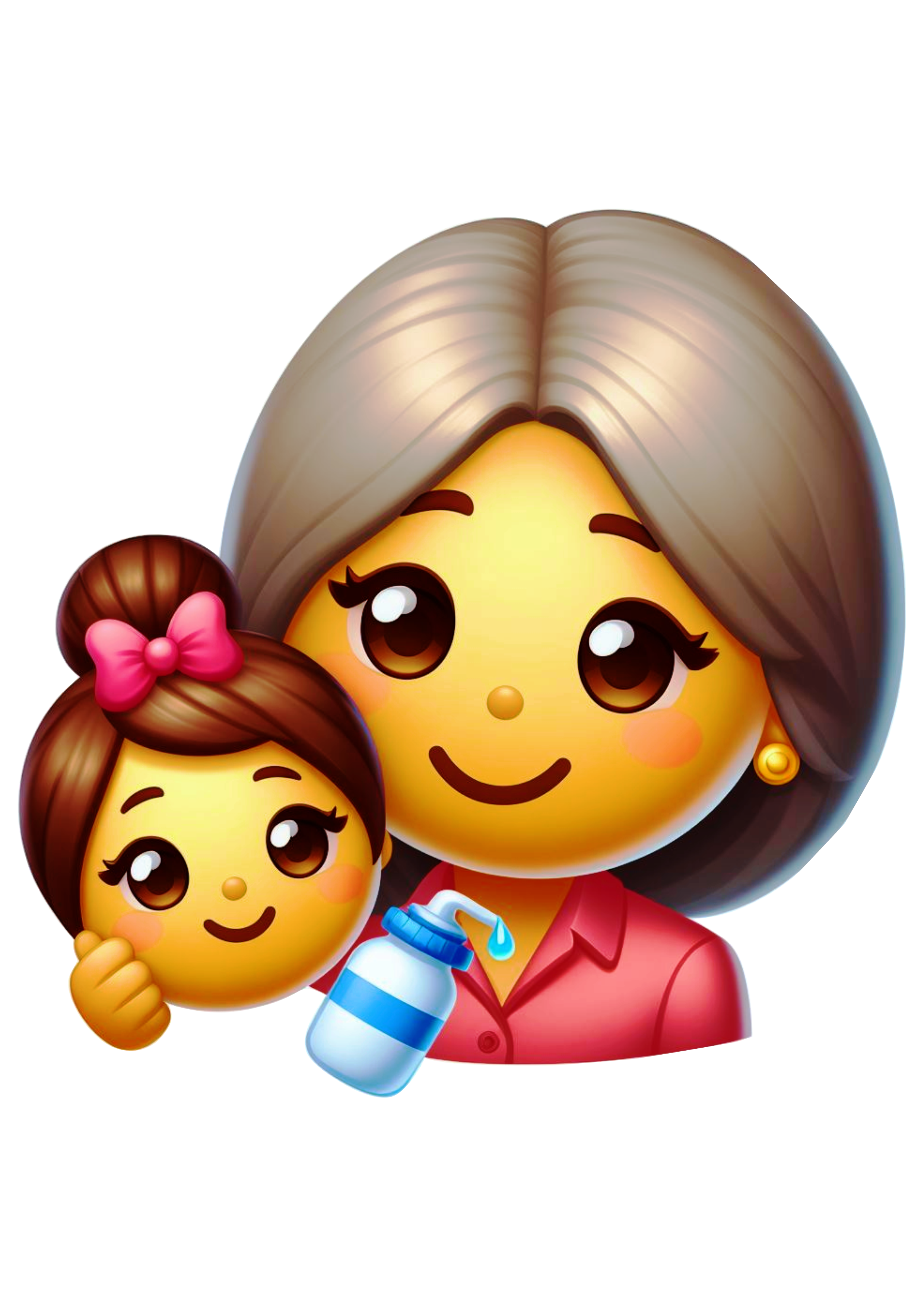 Emoji dia das mães figurinha png
