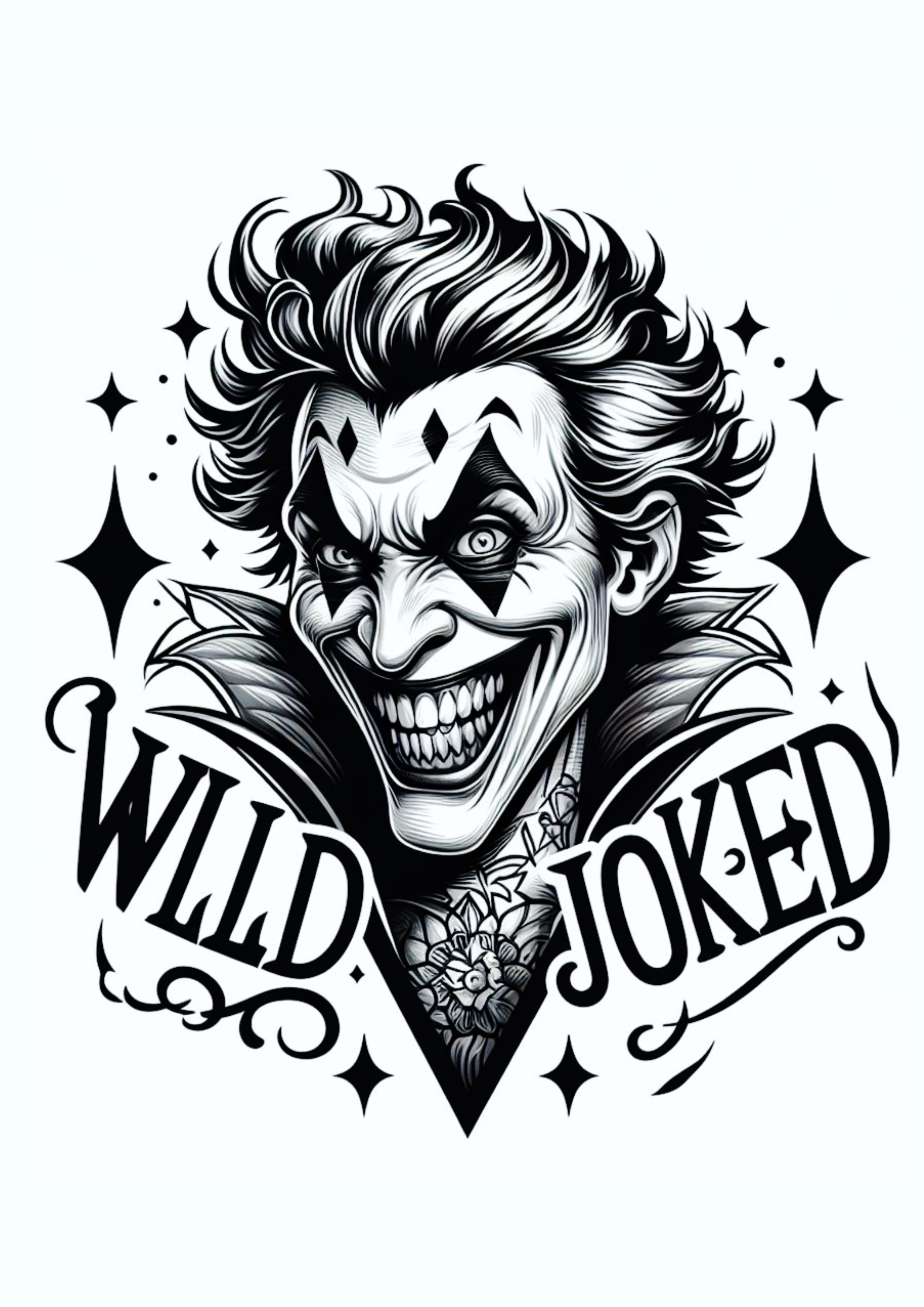 Ideia para tatuagem Coringa Joker png