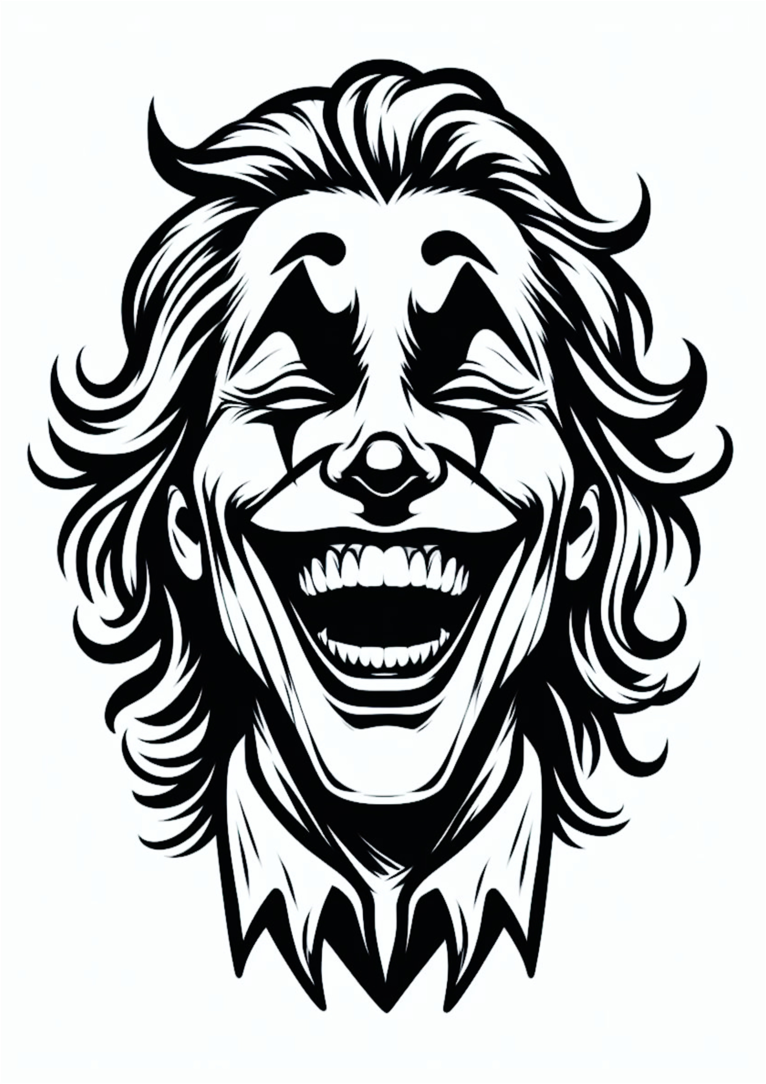 Ideia para tatuagem Coringa Joker desenho png