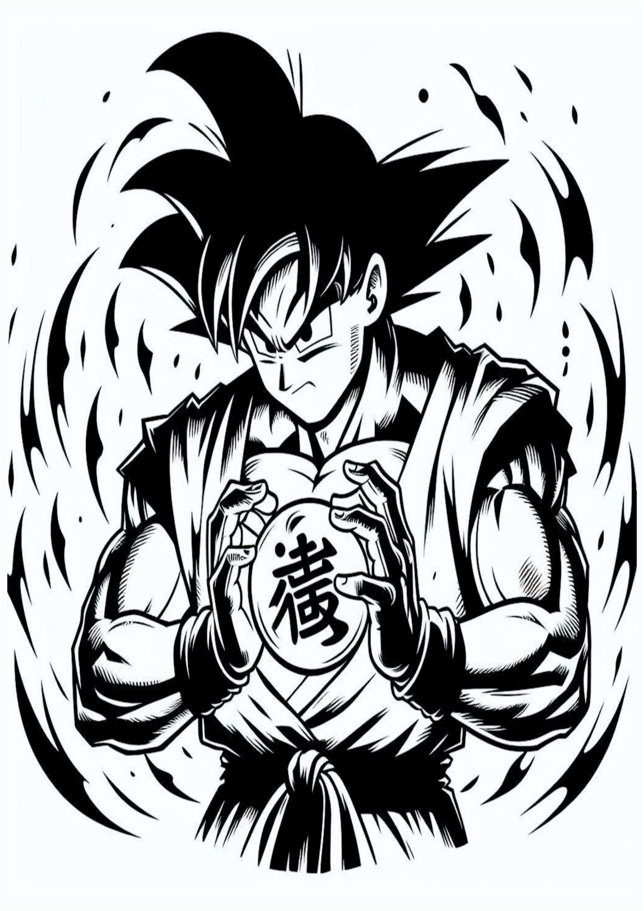 Dragon ball z ideias para tatuagem Goku png