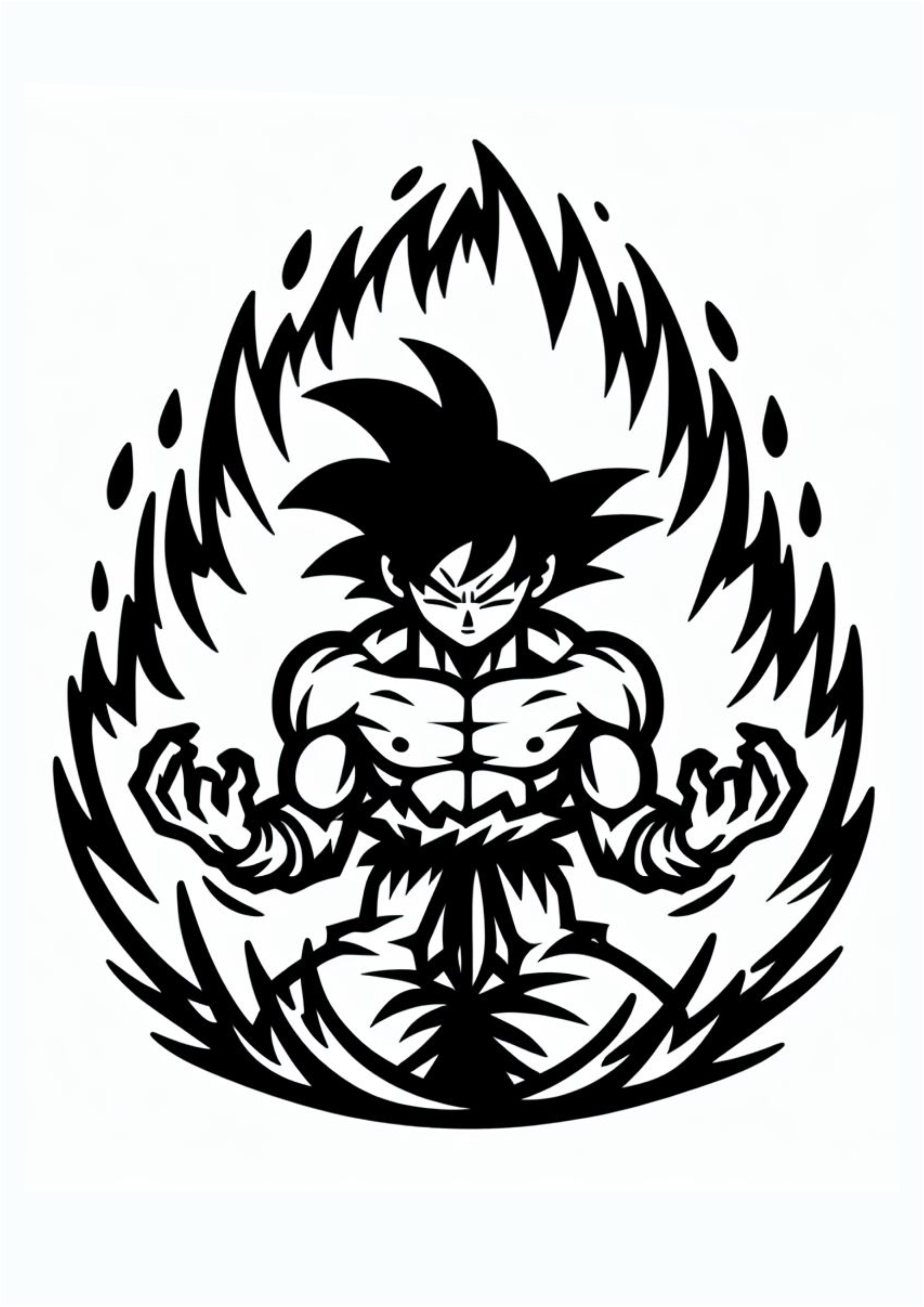 Dragon ball z ideias para tatuagem Goku desenho simples png