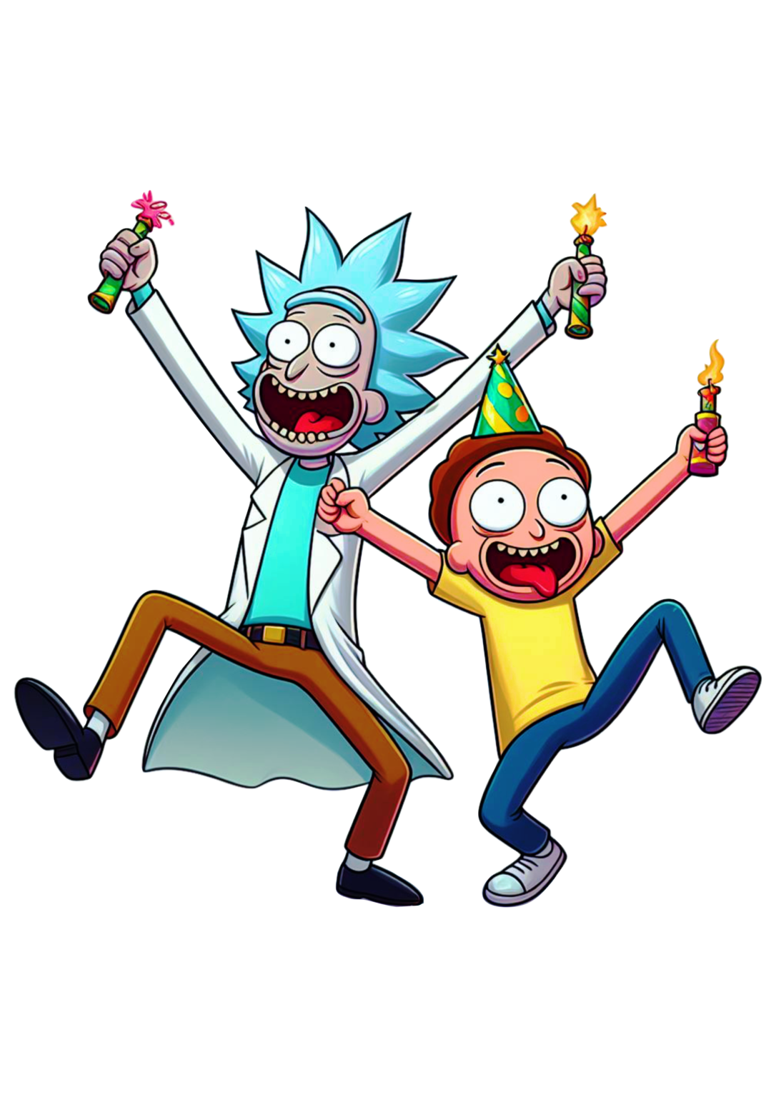 Rick and Morty png desenho colorido engraçado