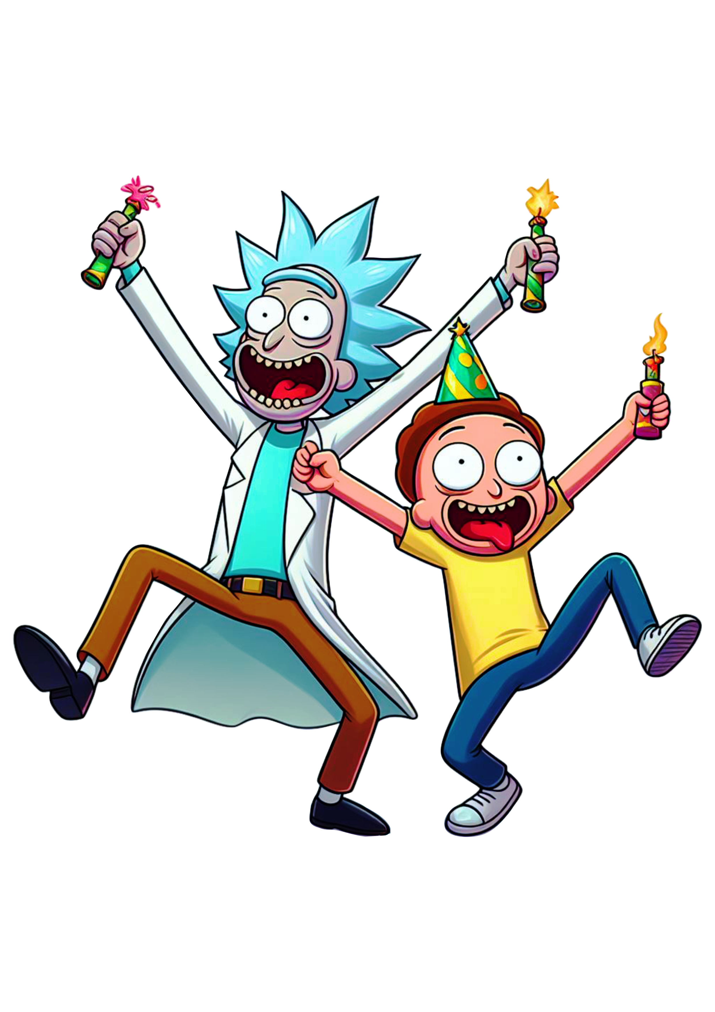 Rick and Morty png desenho colorido engraçado
