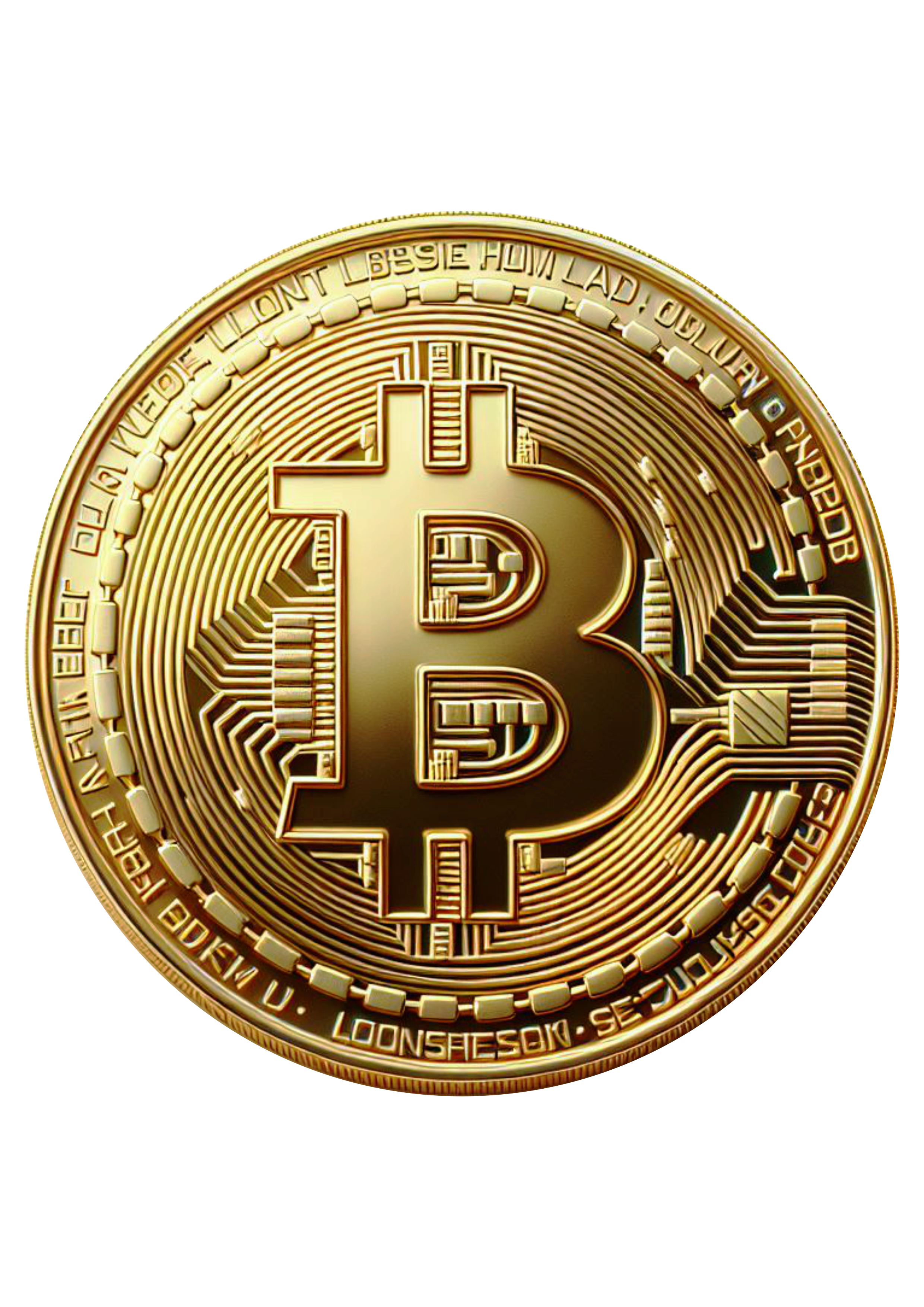 Dinheiro virtual Bitcoin criptomoeda arte conceitual fundo transparente png