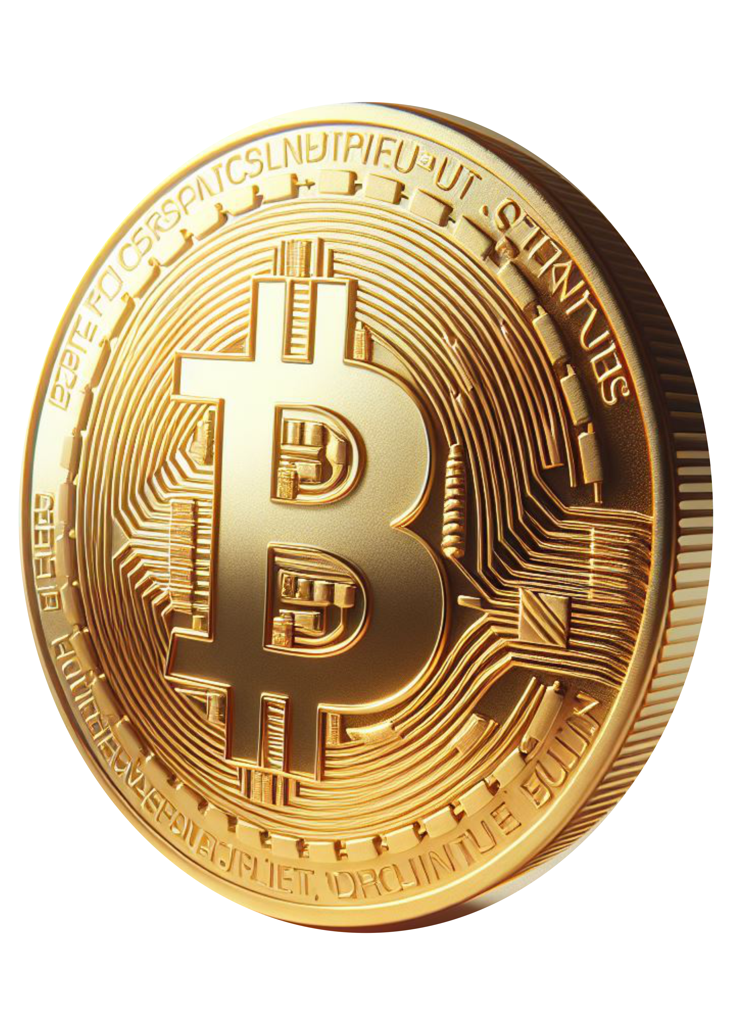 Dinheiro virtual Bitcoin criptomoeda arte conceitual fundo transparente png moeda