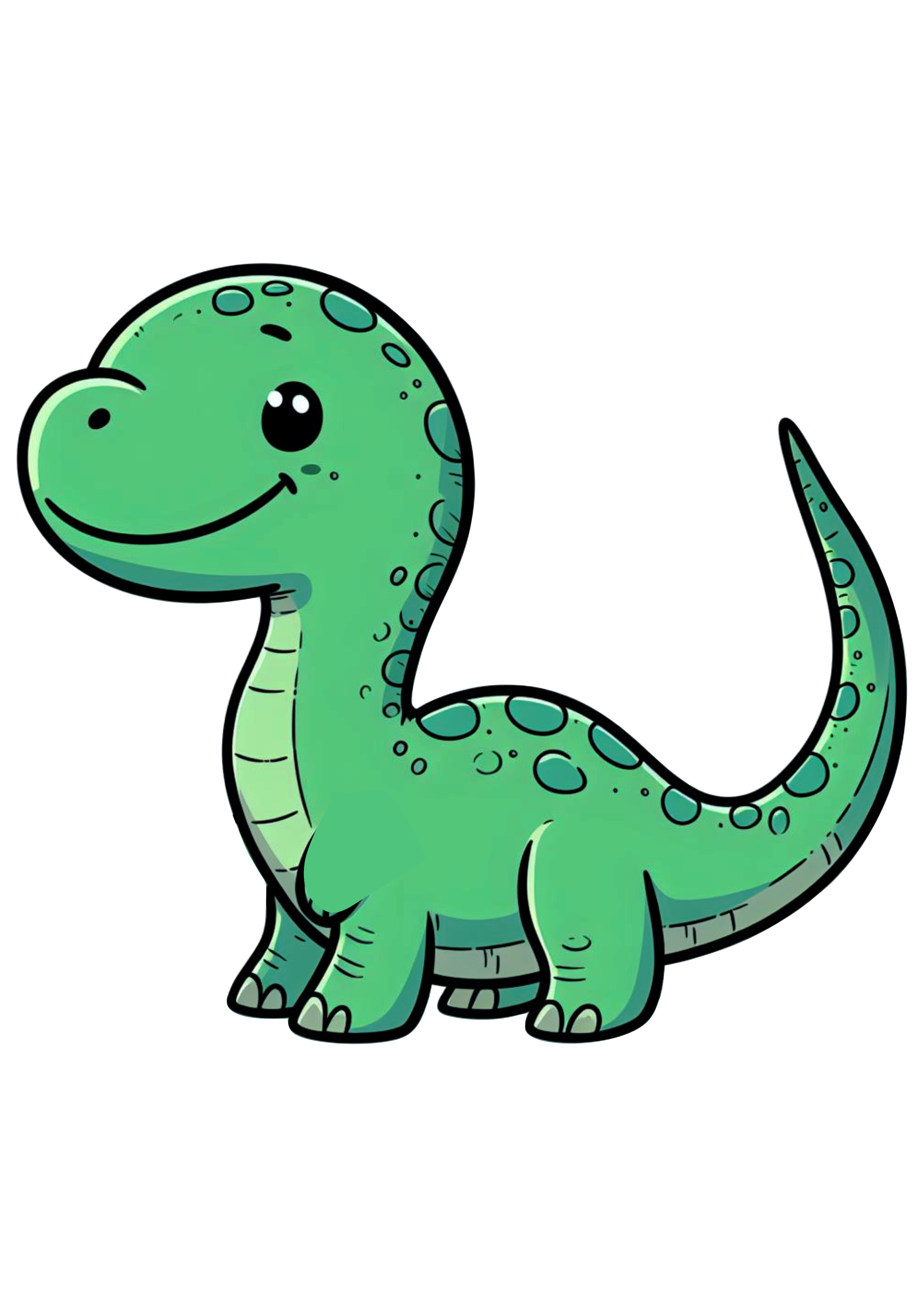 Desenho infantil dinossauro fofinho fundo transparente png