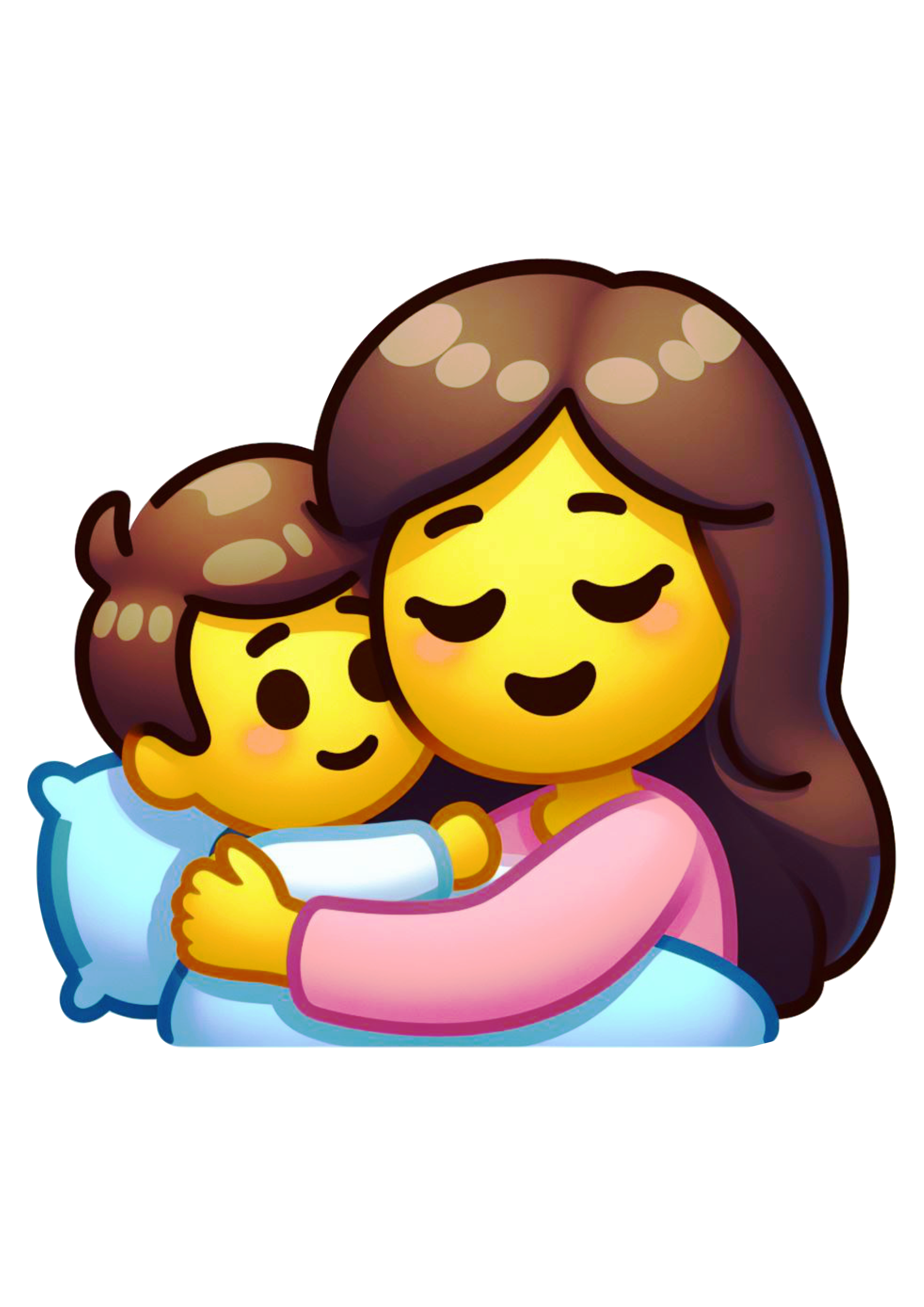 Dia das mães emojis figurinha para redes sociais whatsapp facebook fundo transparente clipart png