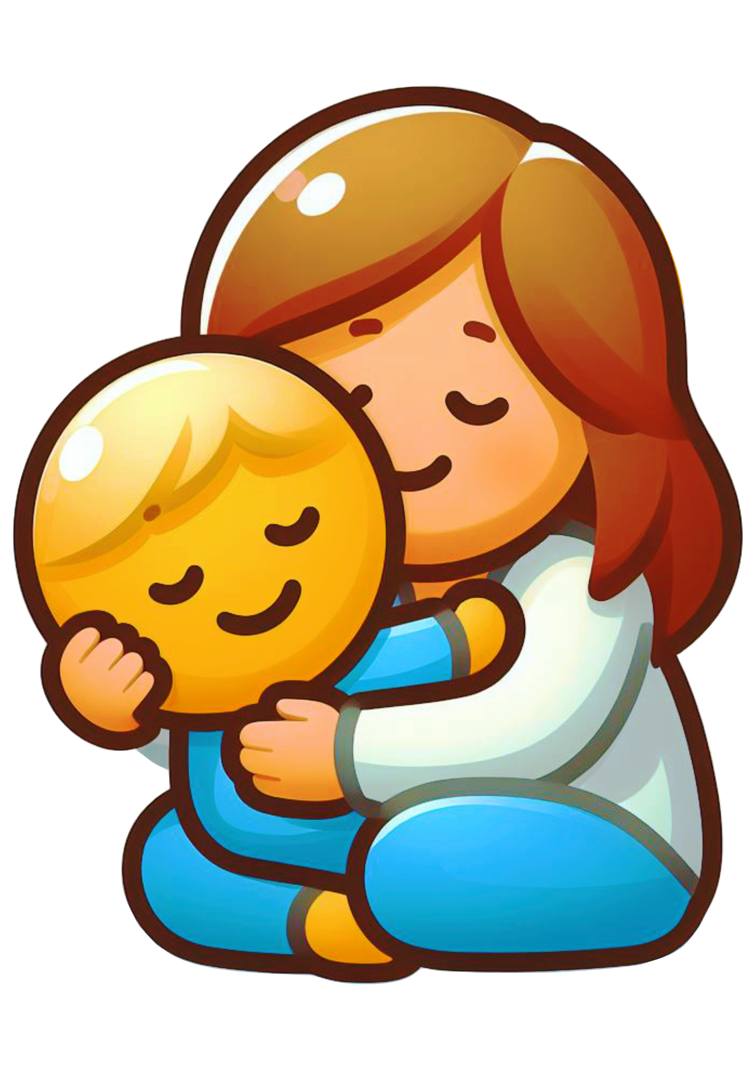 Dia das mães emojis figurinha para redes sociais whatsapp facebook fundo transparente vetor  png