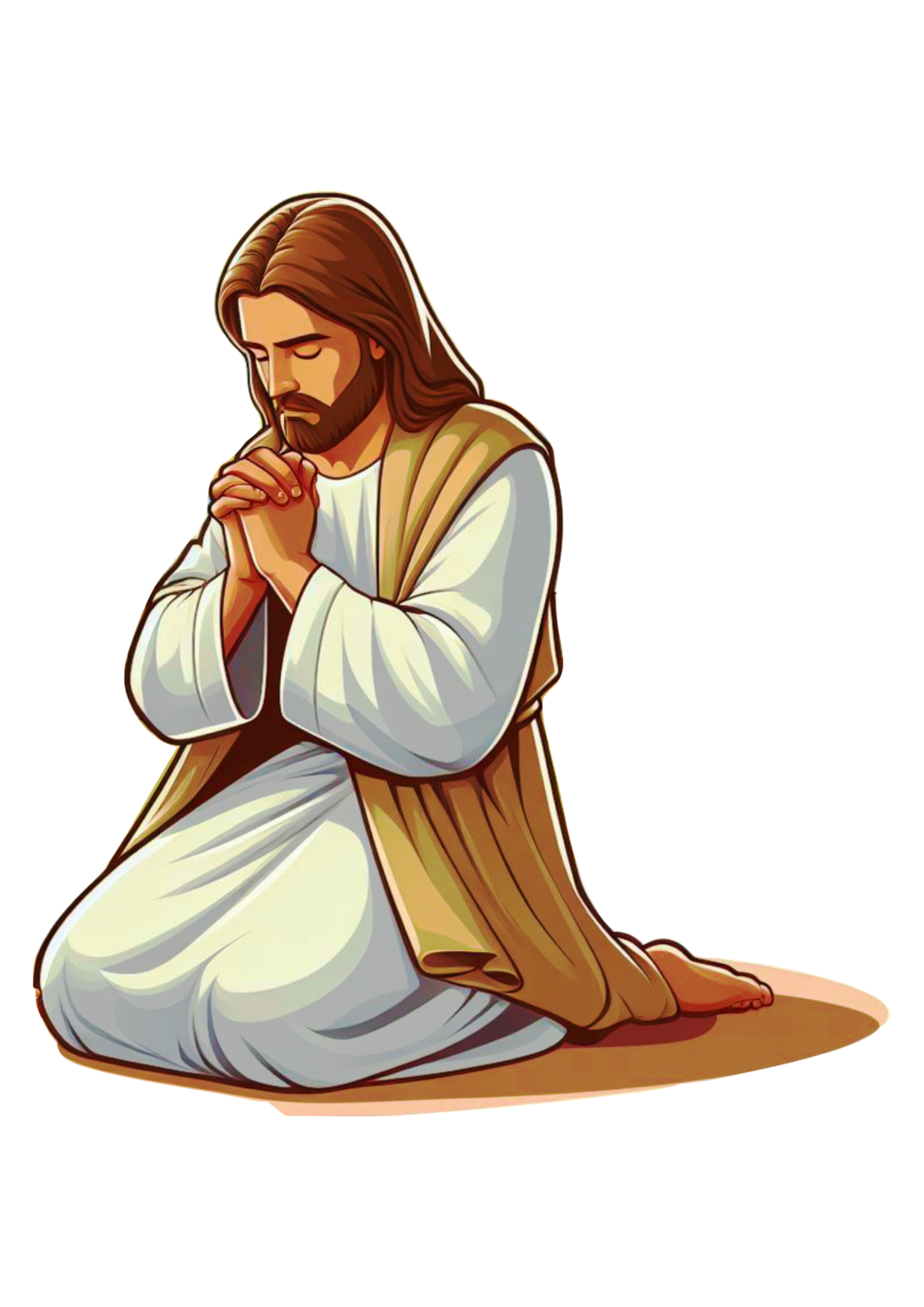 Jesus Cristo desenho simples religioso png fundo transparente