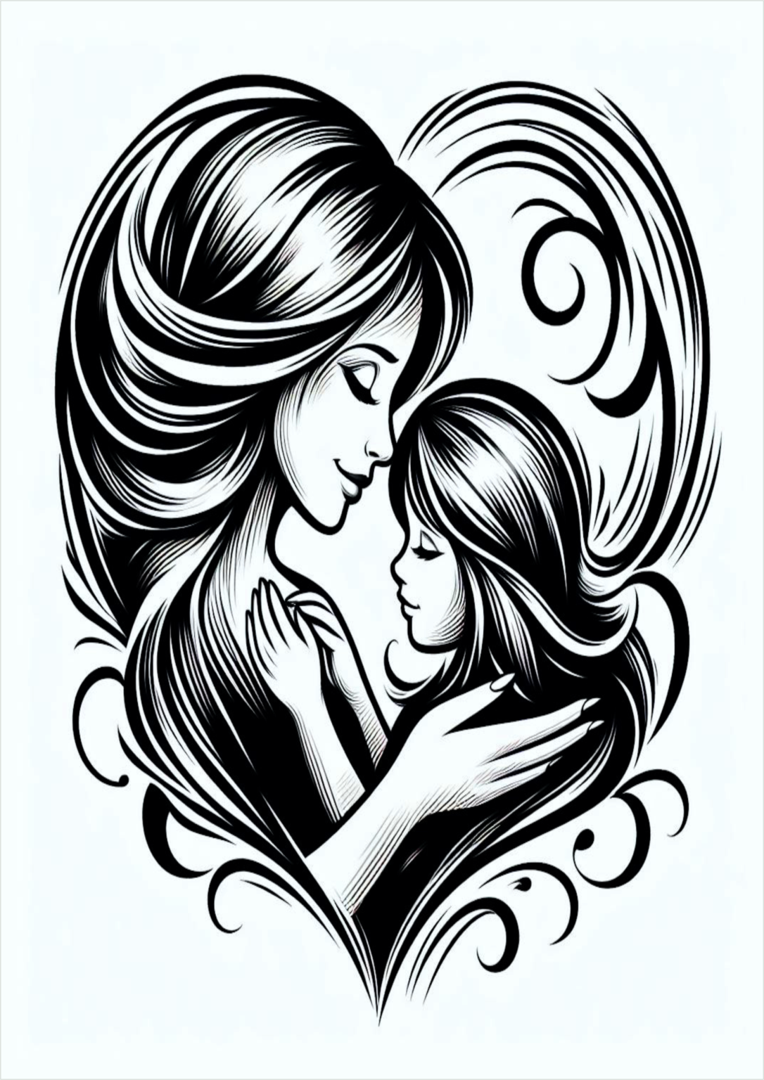 ideas-for-female-tattoo-png-simple-drawing-mother-and-daughter-in-heart