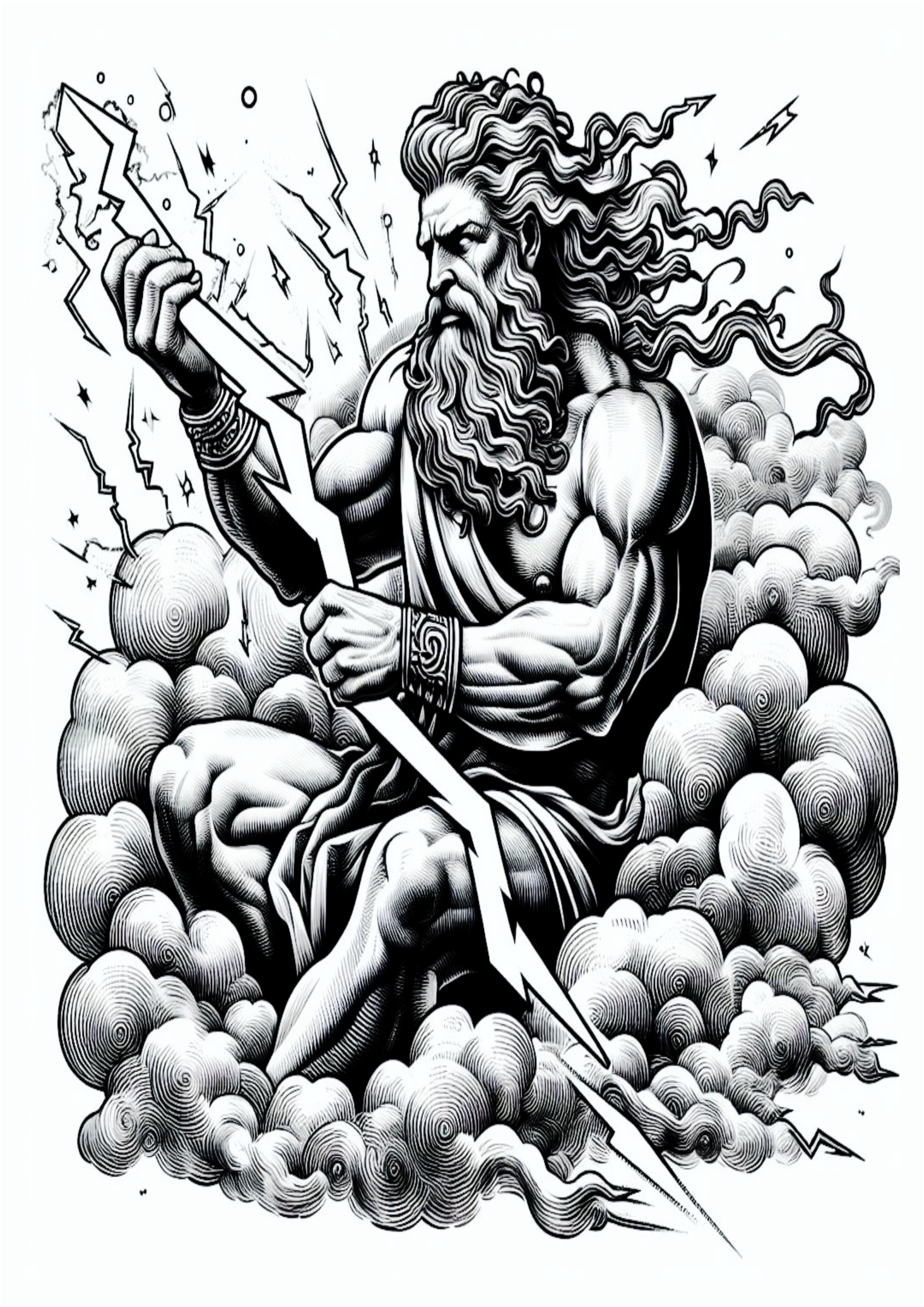 Ideias para tatuagem deuses do olimpo png Zeus