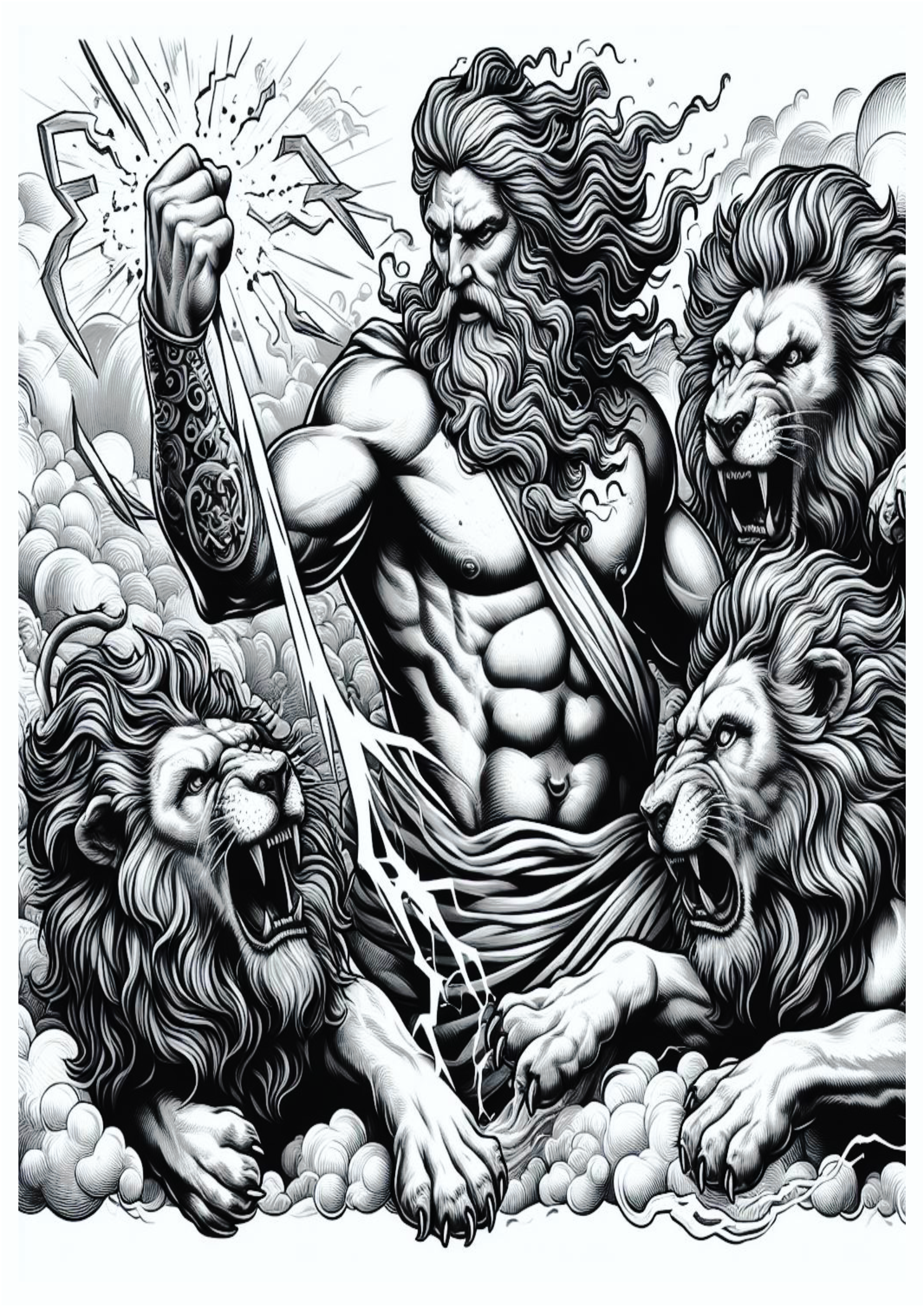 Desenho artístico para tatuagem free download deuses gregos png Zeus arte conceitual mitologia grega